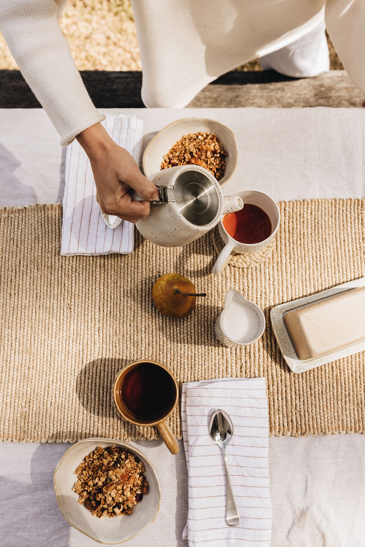 The Dharma Door Tableware Malu Jute Table Runner - Natural