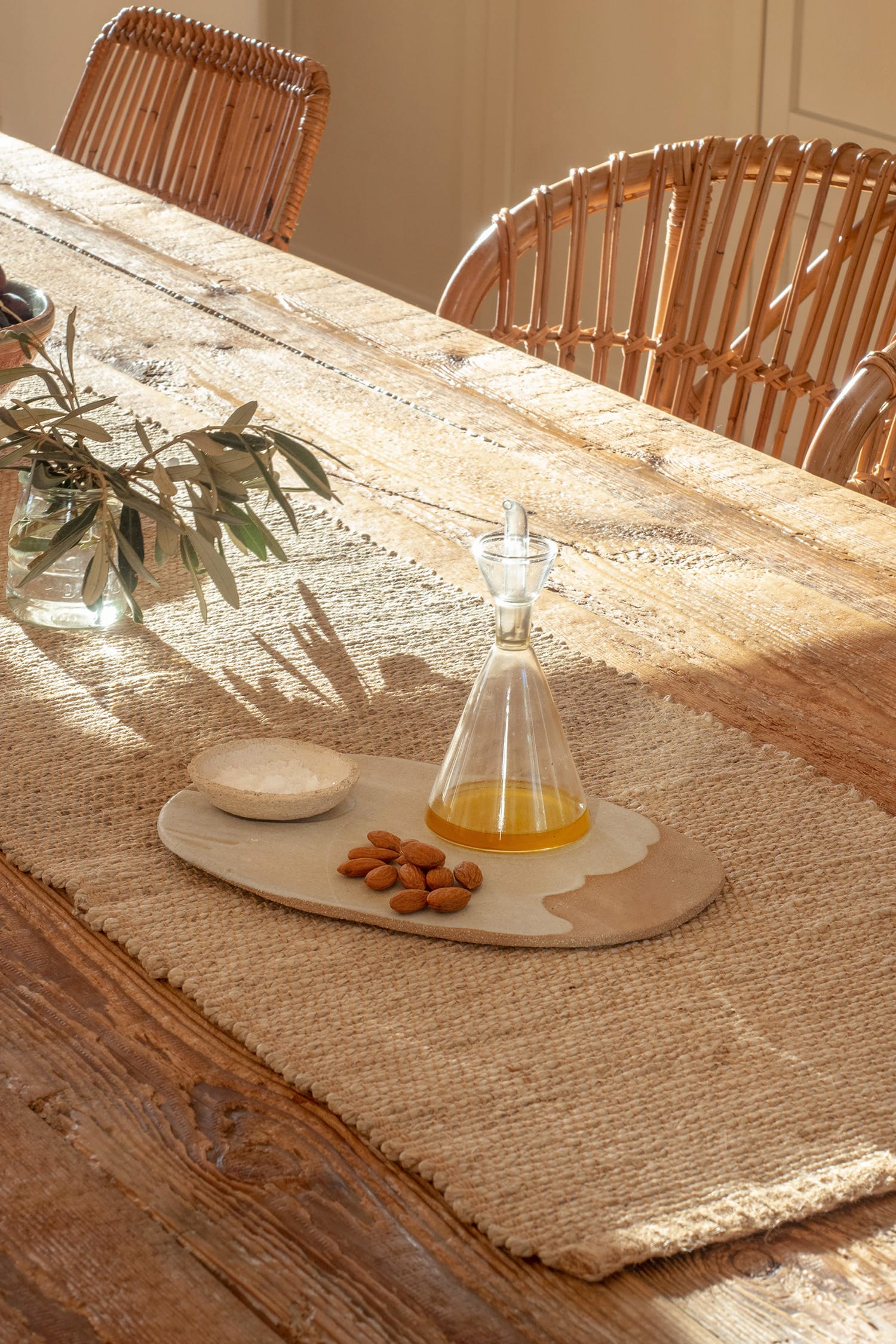 The Dharma Door Tableware Malu Jute Table Runner - Natural