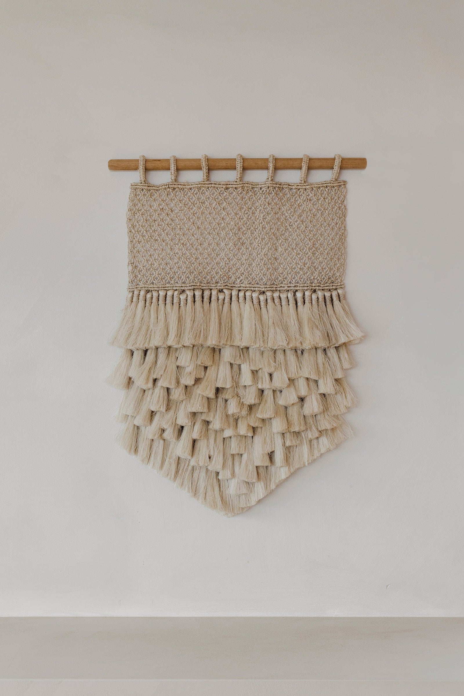 The Dharma Door Wall Hangings Wall Hanging - Natural Jute Tassels Tassel Wall Hanging - Natural