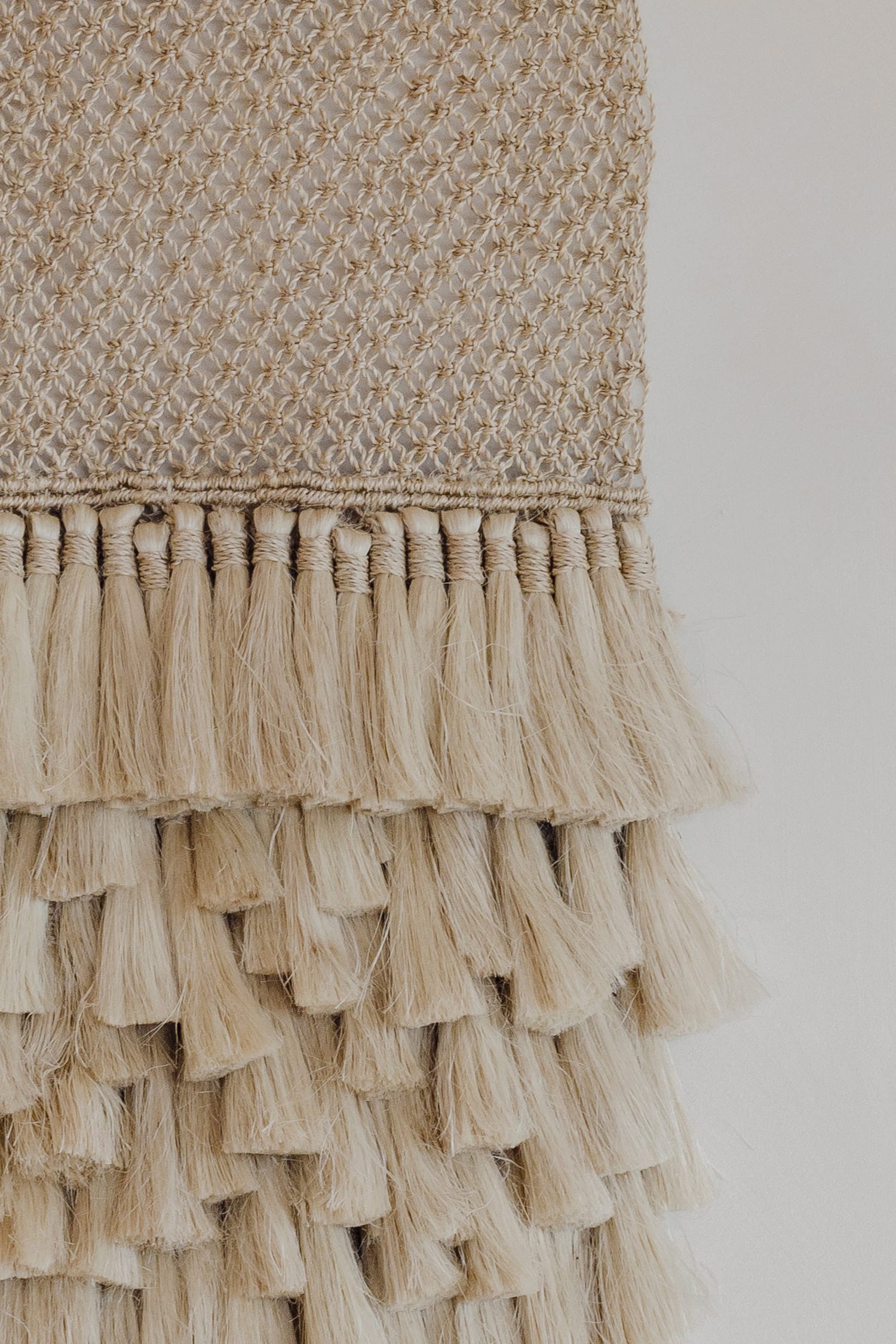 The Dharma Door Wall Hangings Tassel Wall Hanging - Natural