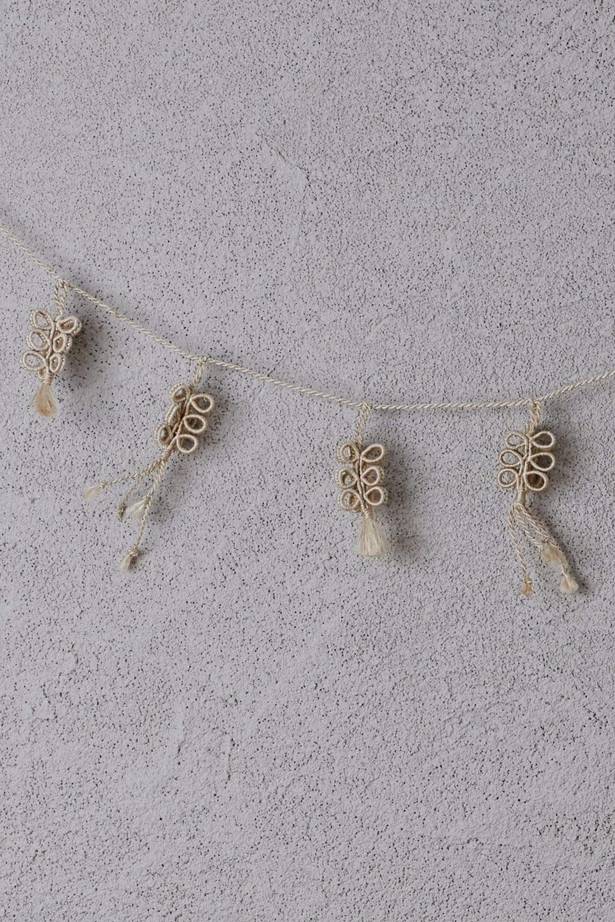 The Dharma Door Home, Table and Gifts Woven Flower Garland with Tassels x 2 Woven Flower Garland with Tassels x 2