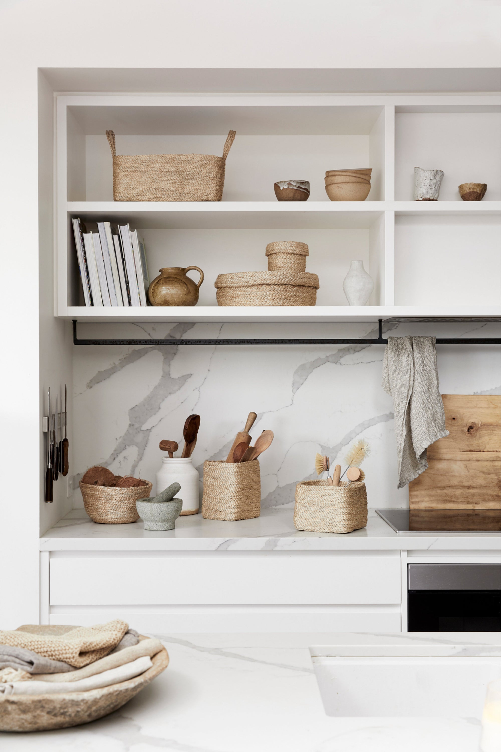 JUTE & PALM FIBRE STORAGE BASKETS