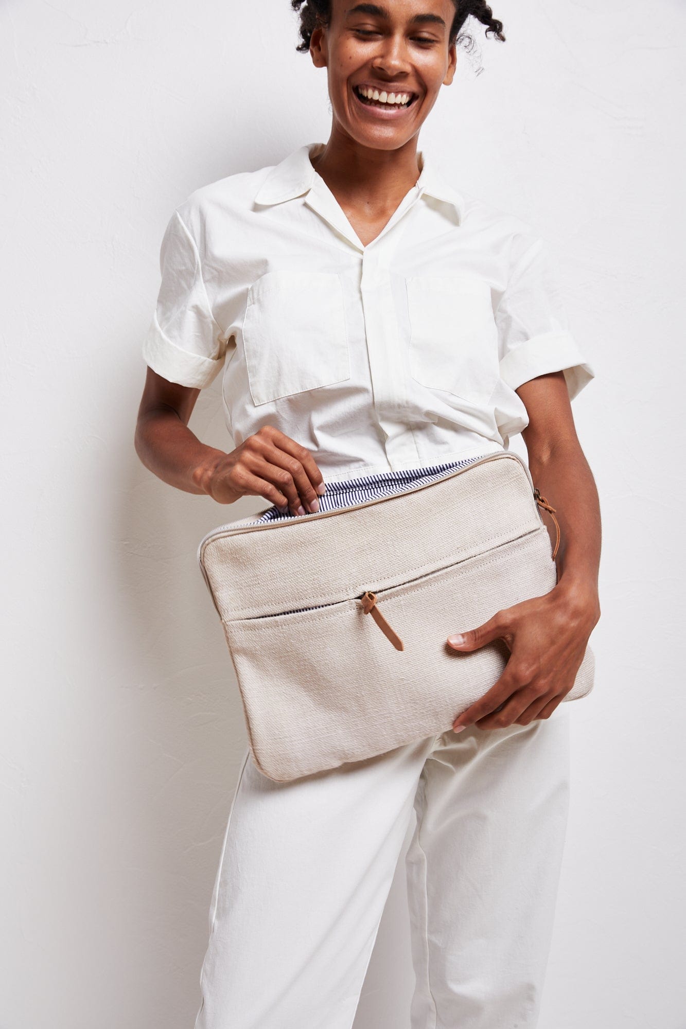 The Dharma Door Bags and Totes Laptop/iPad Bag - Bone