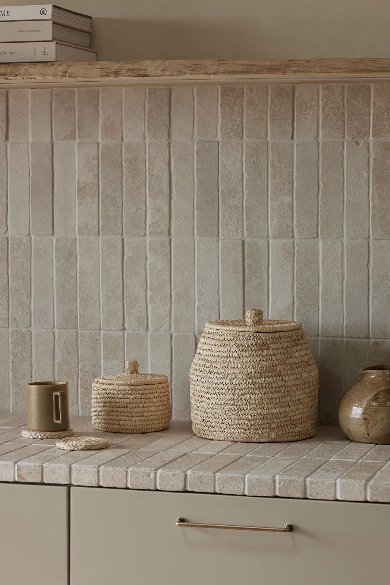 The Dharma Door Baskets and Storage Buna Basket with lid - Small