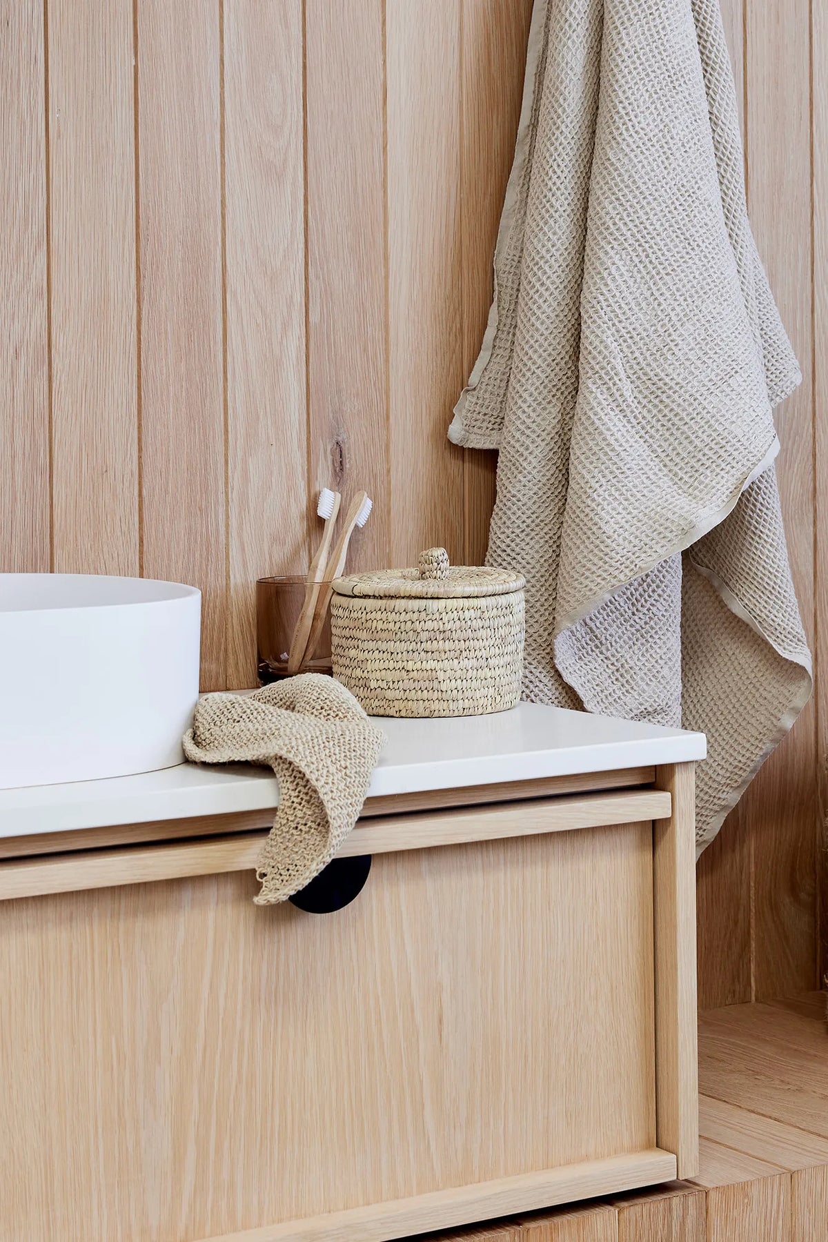 The Dharma Door Baskets and Storage Buna Basket with lid - Small