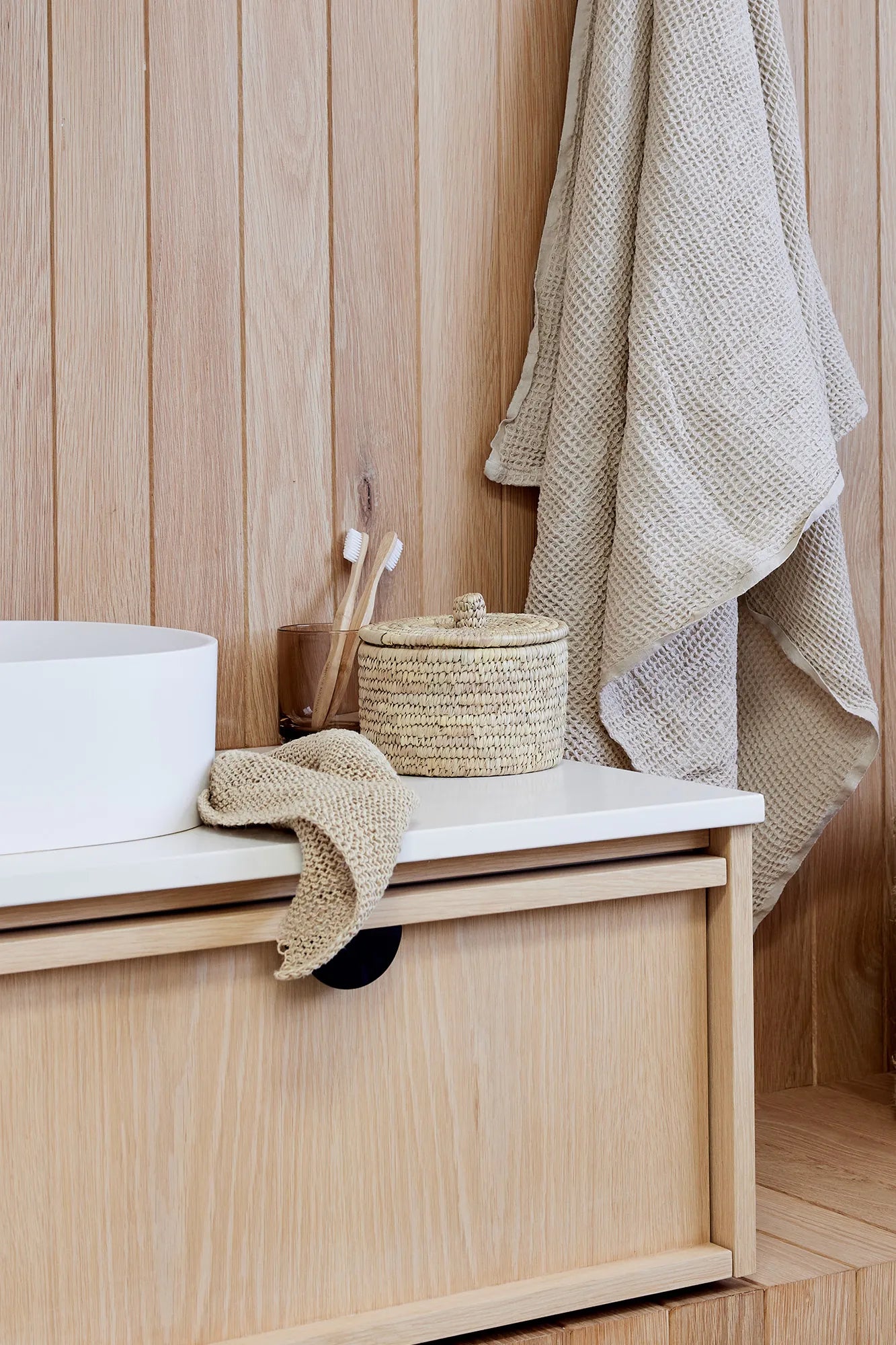 The Dharma Door Baskets and Storage Buna Basket with lid - Small