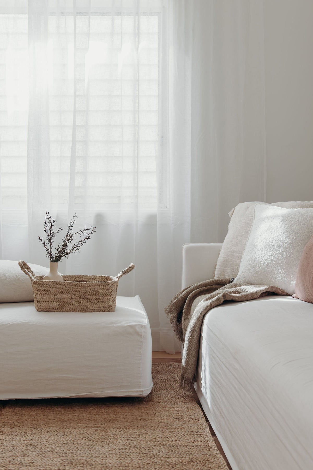The Dharma Door Baskets and Storage Jute Tray Basket