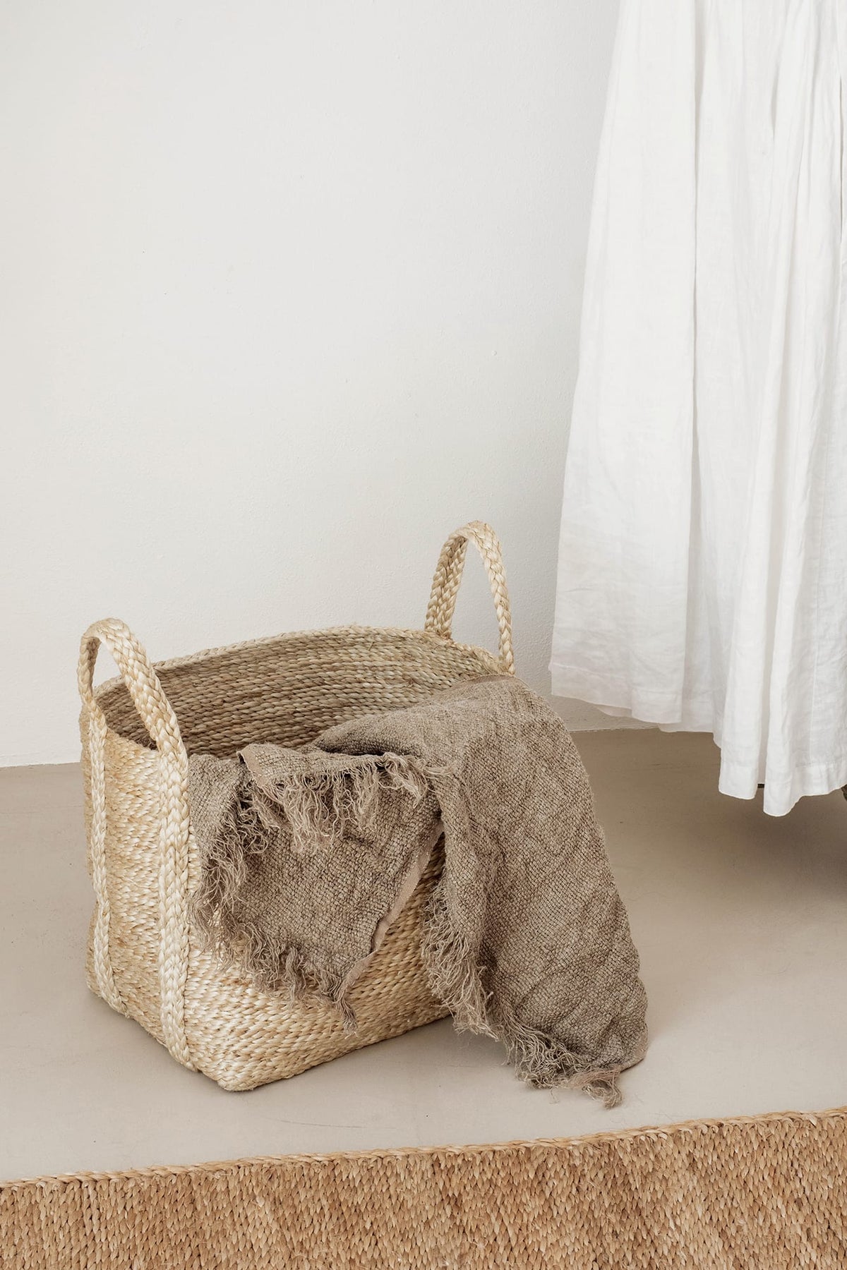 The Dharma Door Baskets and Storage Rectangle Jute Basket - Natural