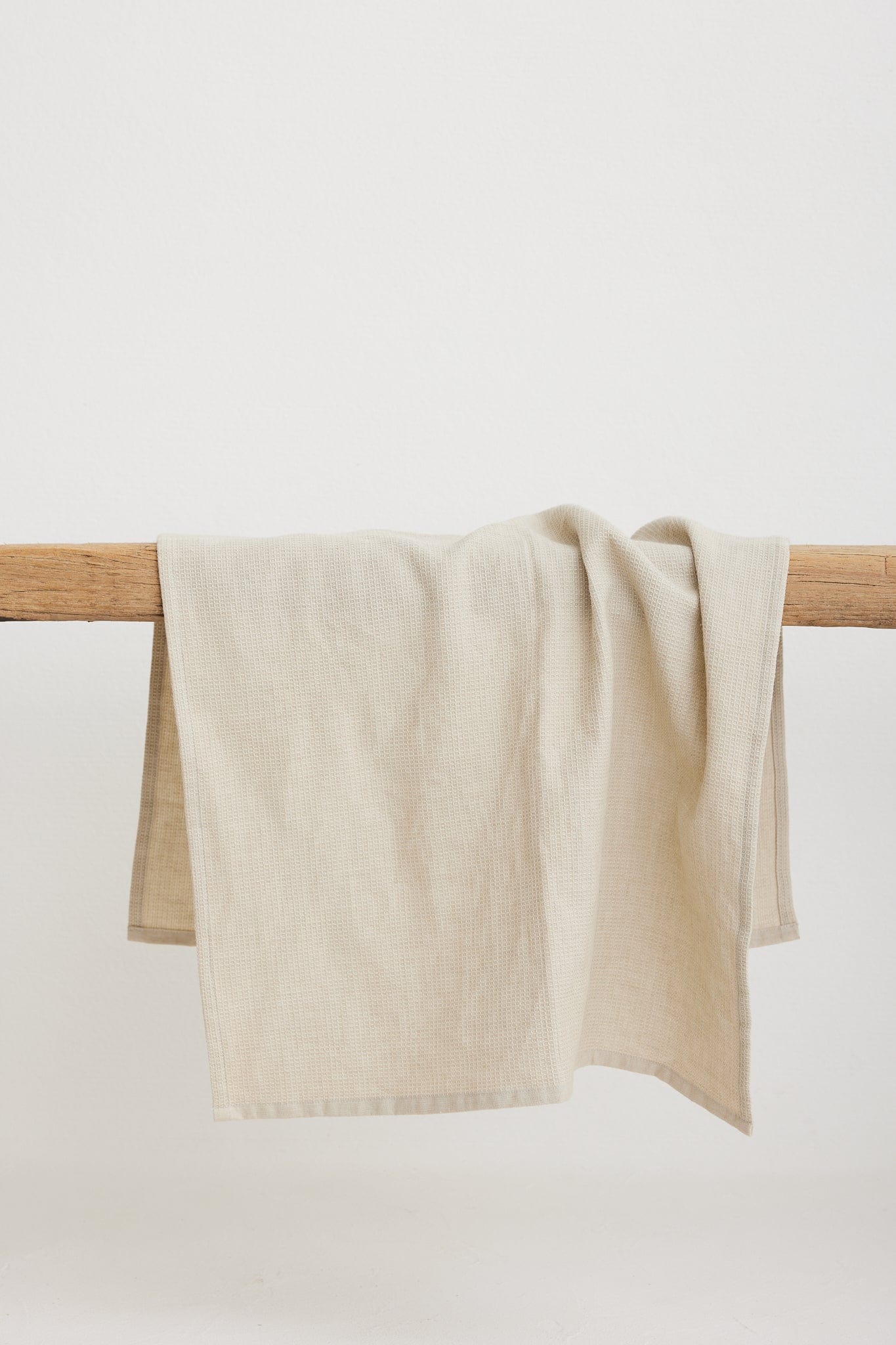 The Dharma Door Organic Cotton Tea Towels Handwoven Tea Towel - Oatmeal