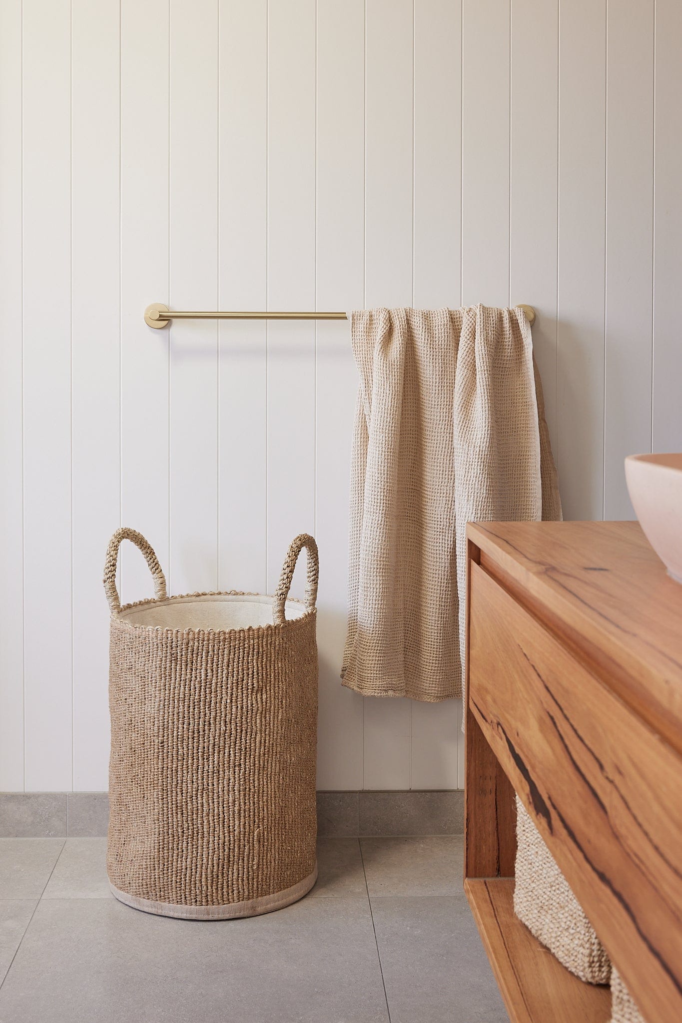 The Dharma Door Organic Cotton Towels Handwoven Bath Sheet - Oatmeal