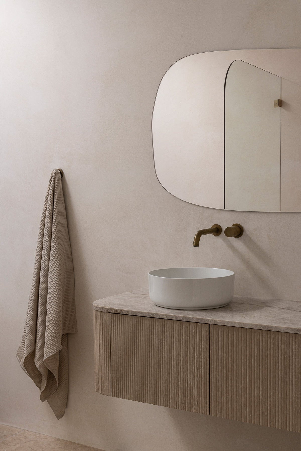 The Dharma Door Organic Cotton Towels Handwoven Bath Sheet - Oatmeal