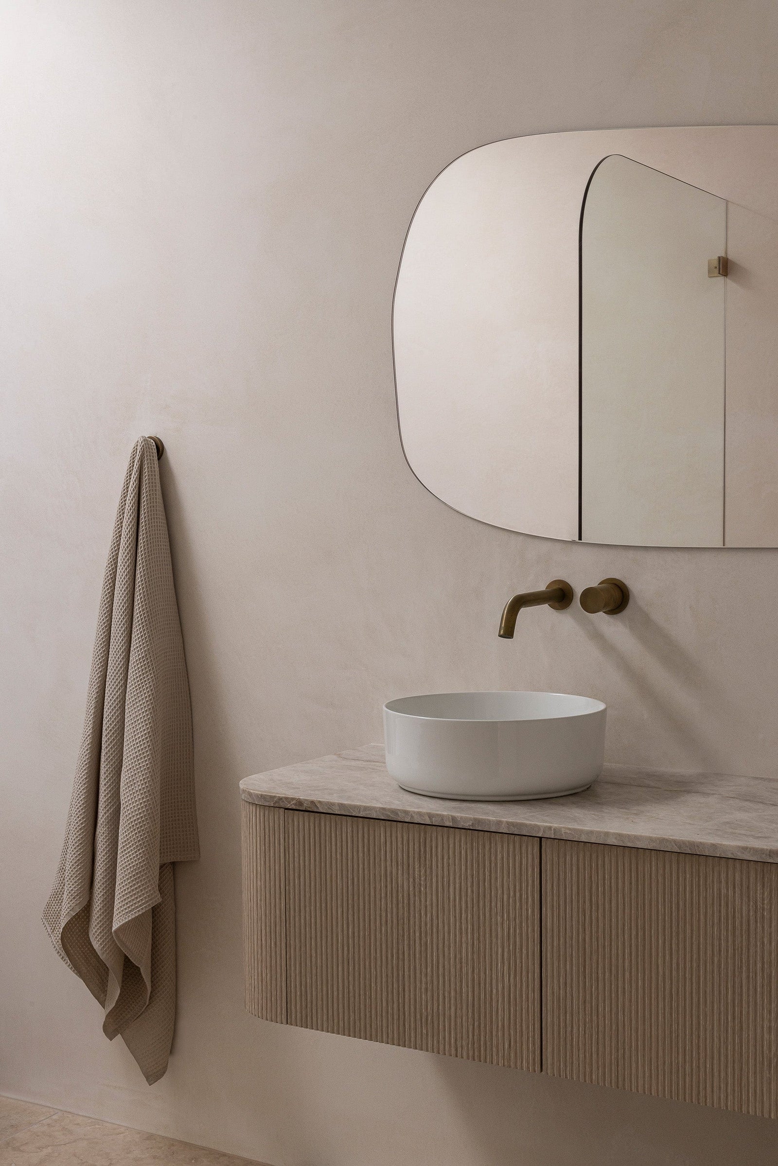 The Dharma Door Organic Cotton Towels Handwoven Bath Sheet - Oatmeal