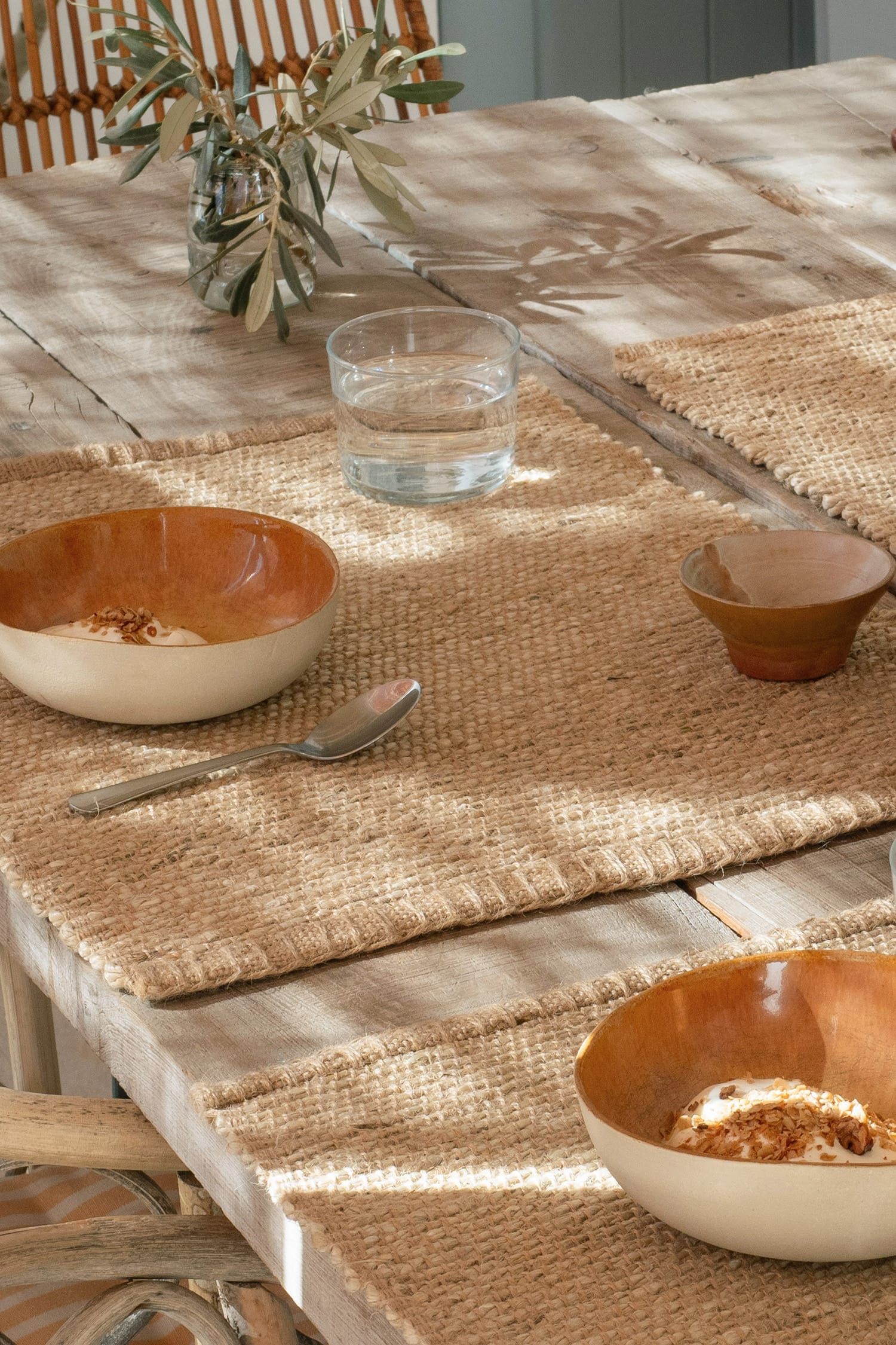 The Dharma Door Tableware Malu Jute Placemat Set x 8 - Natural