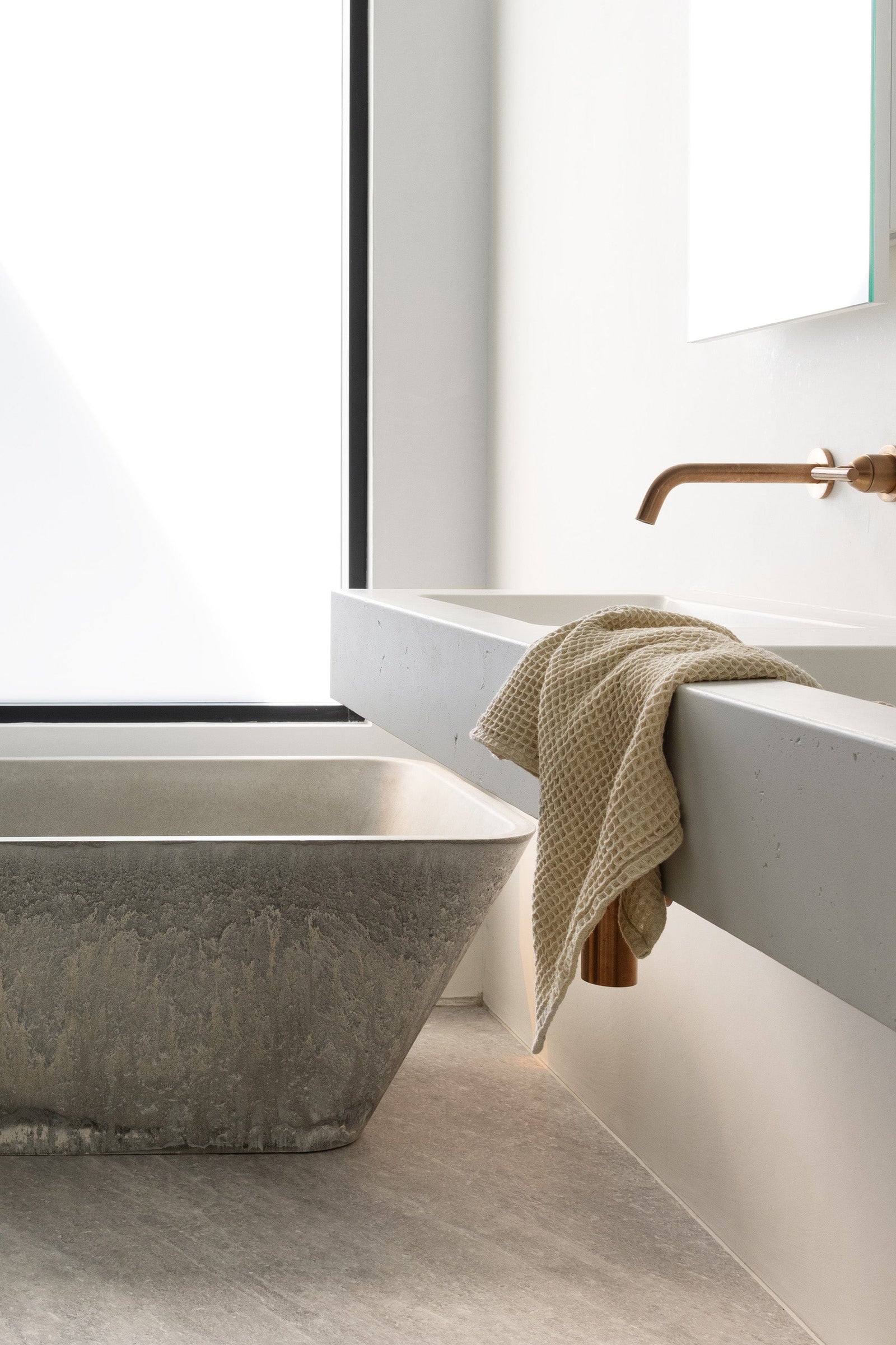 The Dharma Door Textiles Handwoven Hand Towel - Oatmeal