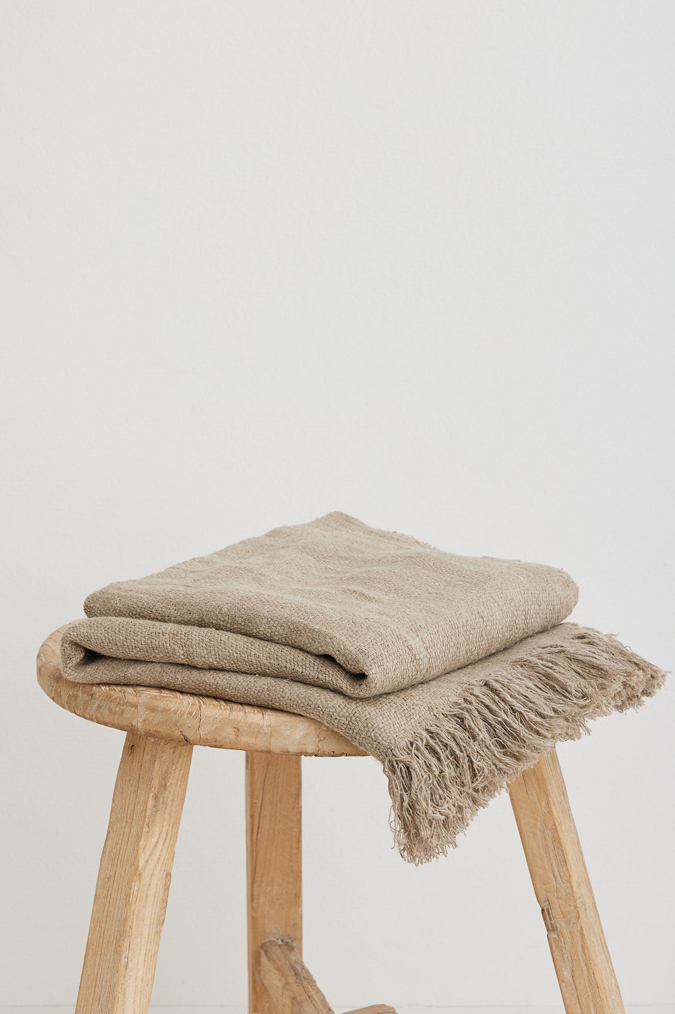 The Dharma Door Throw Uma Throw - Natural Linen