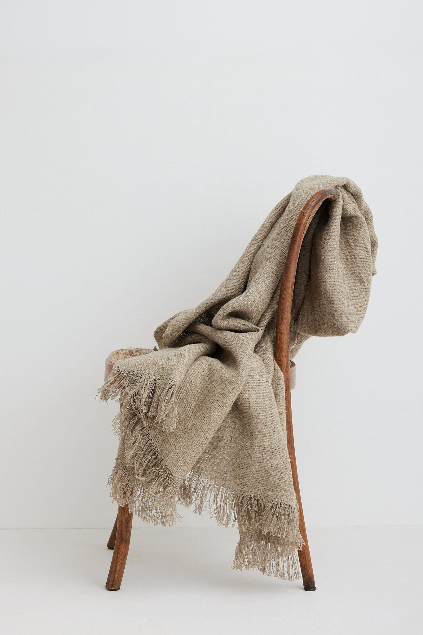 The Dharma Door Throw Uma Throw - Natural Linen