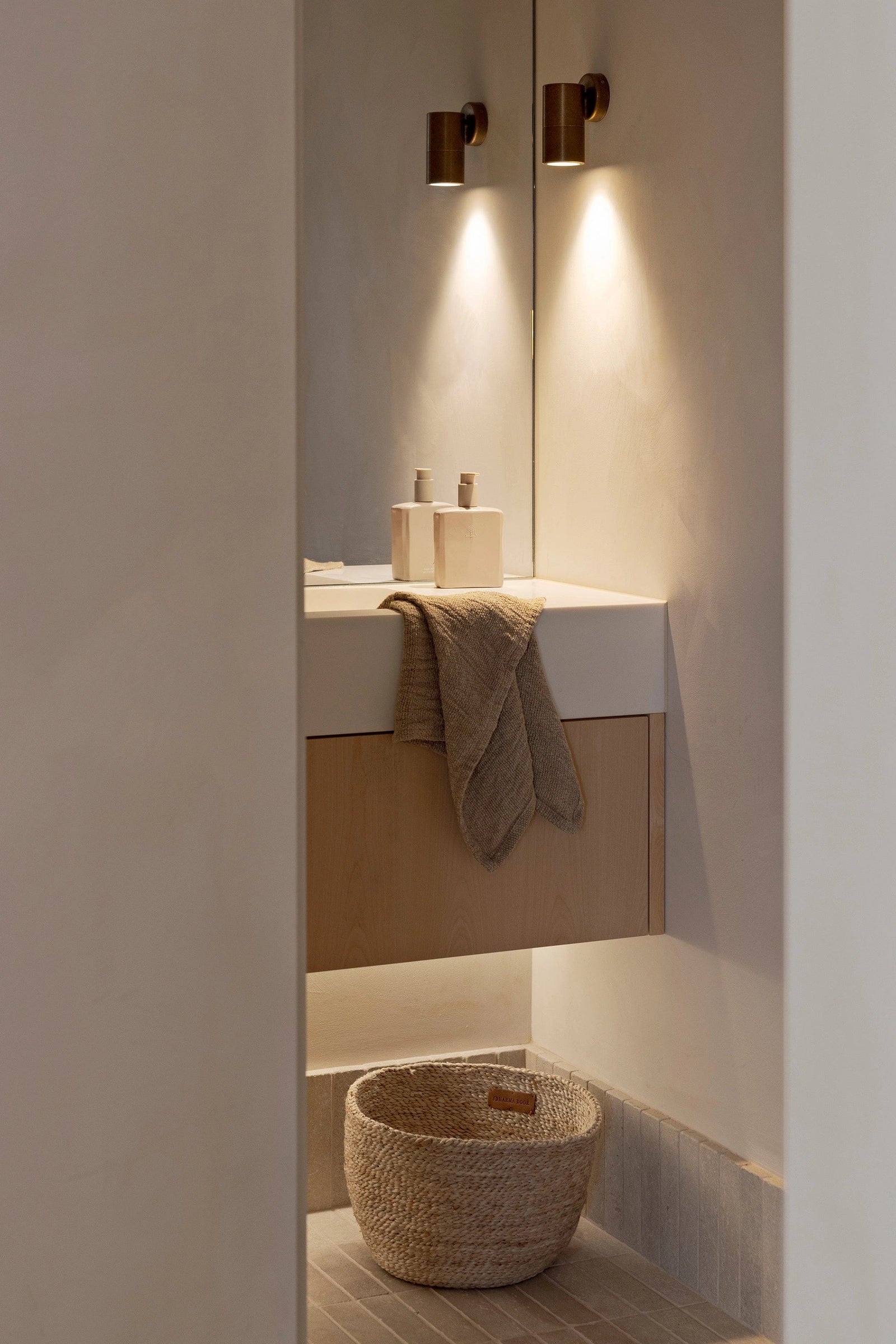 The Dharma Door Towel Saba Hand Towel - Natural Linen