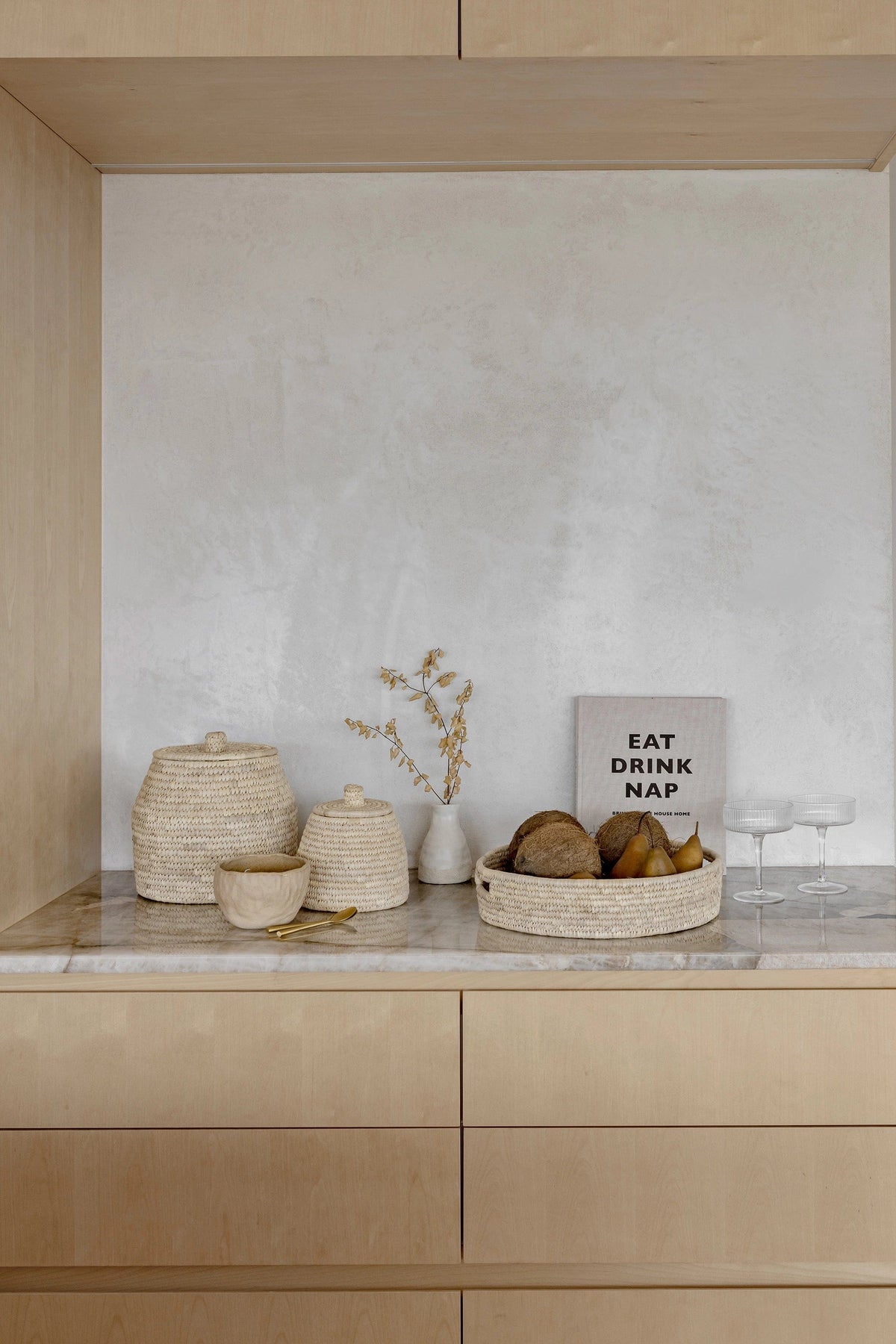 The Dharma Door Tray Pata Palm Fibre Drinks Tray