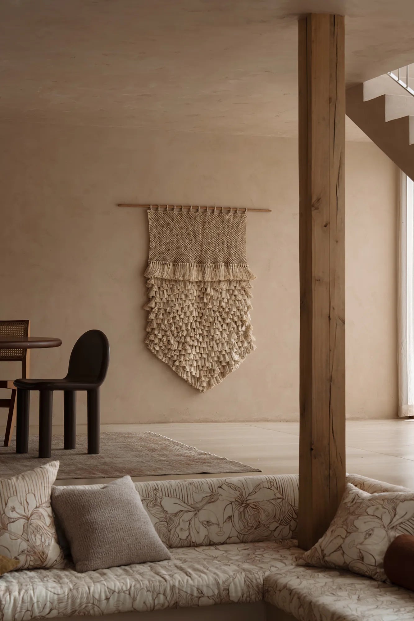 The Dharma Door Wall Hangings Jumbo Tassel Wall Hanging - Natural