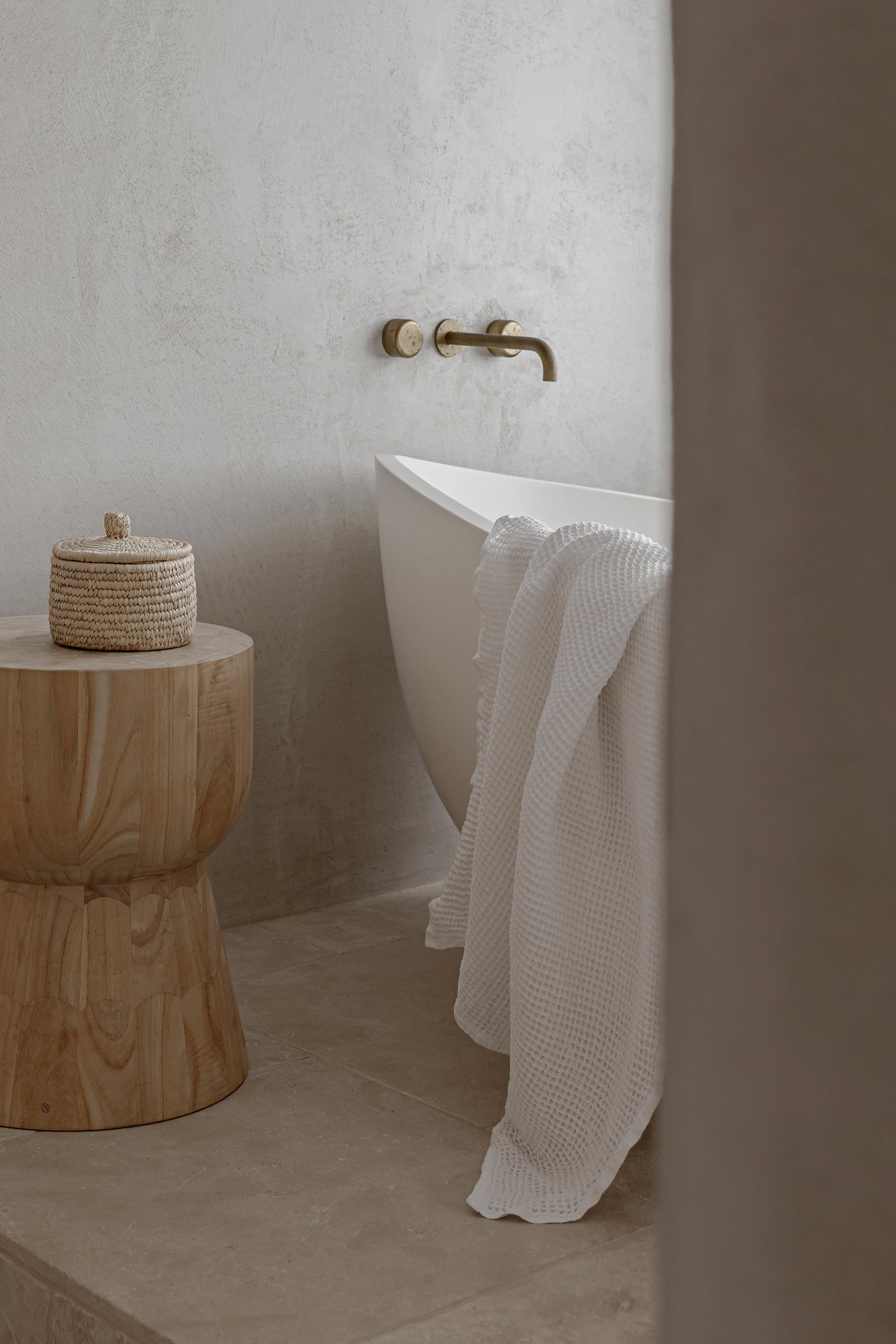 Handwoven Bath Sheet - White