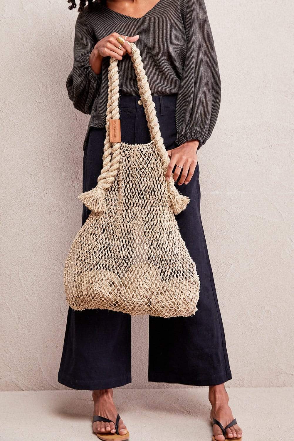 Jute string bags best sale