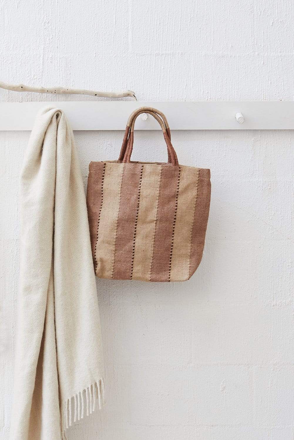 The Dharma Door Bags and Totes Jute Shopper - Clay