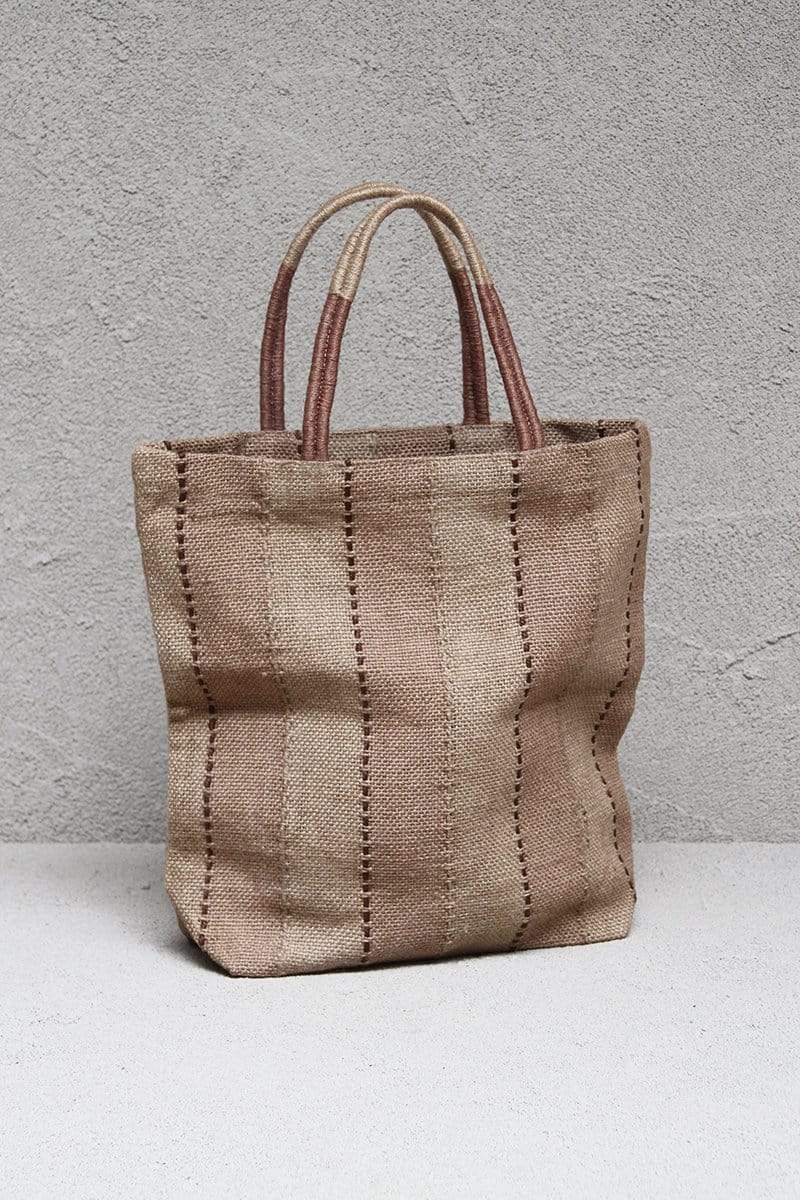 The Dharma Door Bags and Totes Jute Shopper - Clay