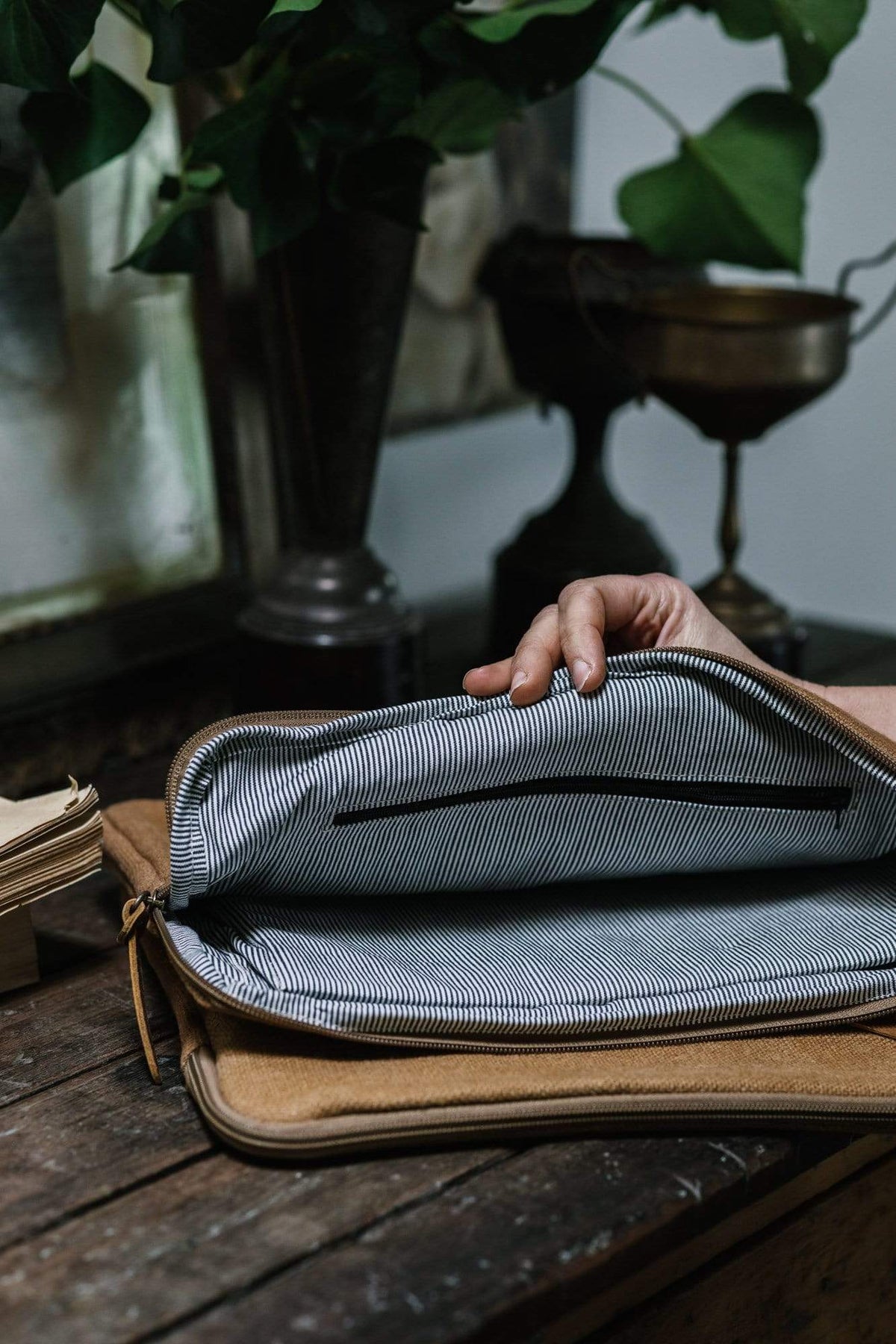 The Dharma Door Bags and Totes Laptop/iPad Bag - Camel