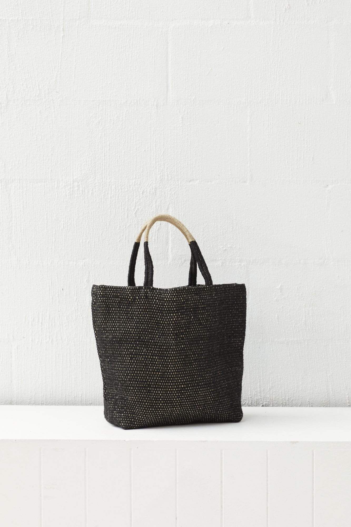 The Dharma Door Bags and Totes Tantu Jute Shopper - Charcoal