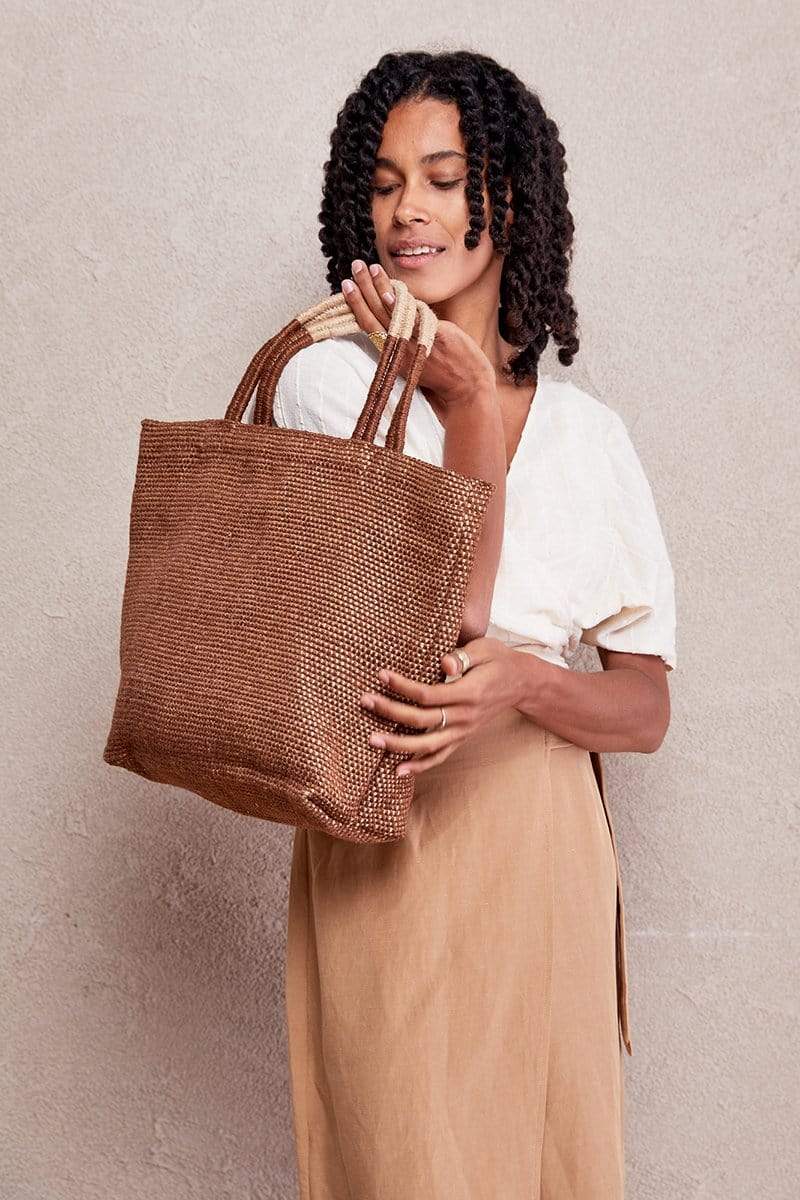 The Dharma Door Bags and Totes Tantu Jute Shopper - Earth