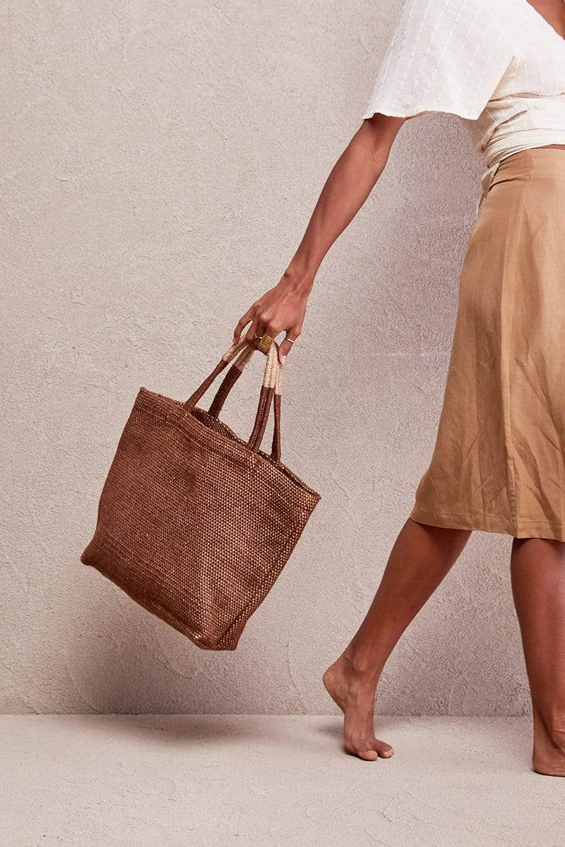 The Dharma Door Bags and Totes Tantu Jute Shopper - Earth