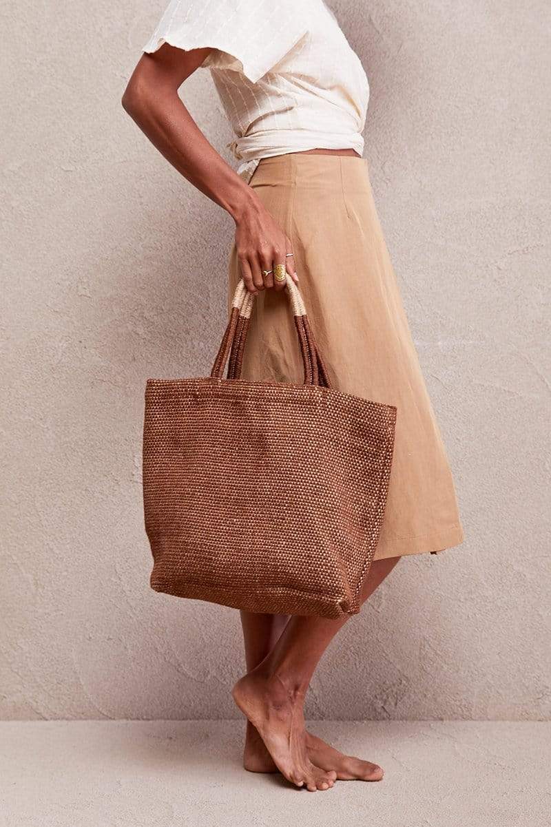 The Dharma Door Bags and Totes Tantu Jute Shopper - Earth