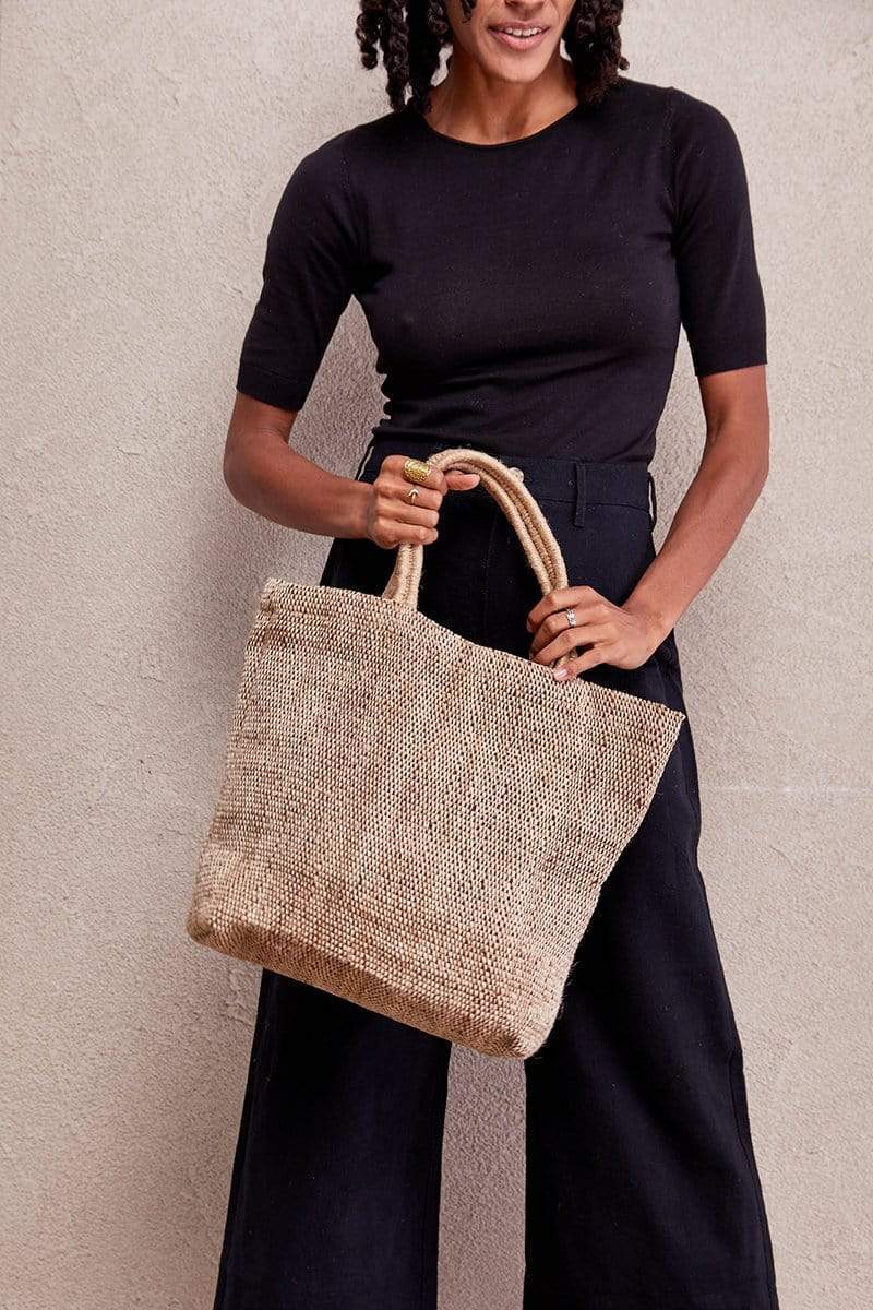 The Dharma Door Bags and Totes Tantu Jute Shopper - Natural