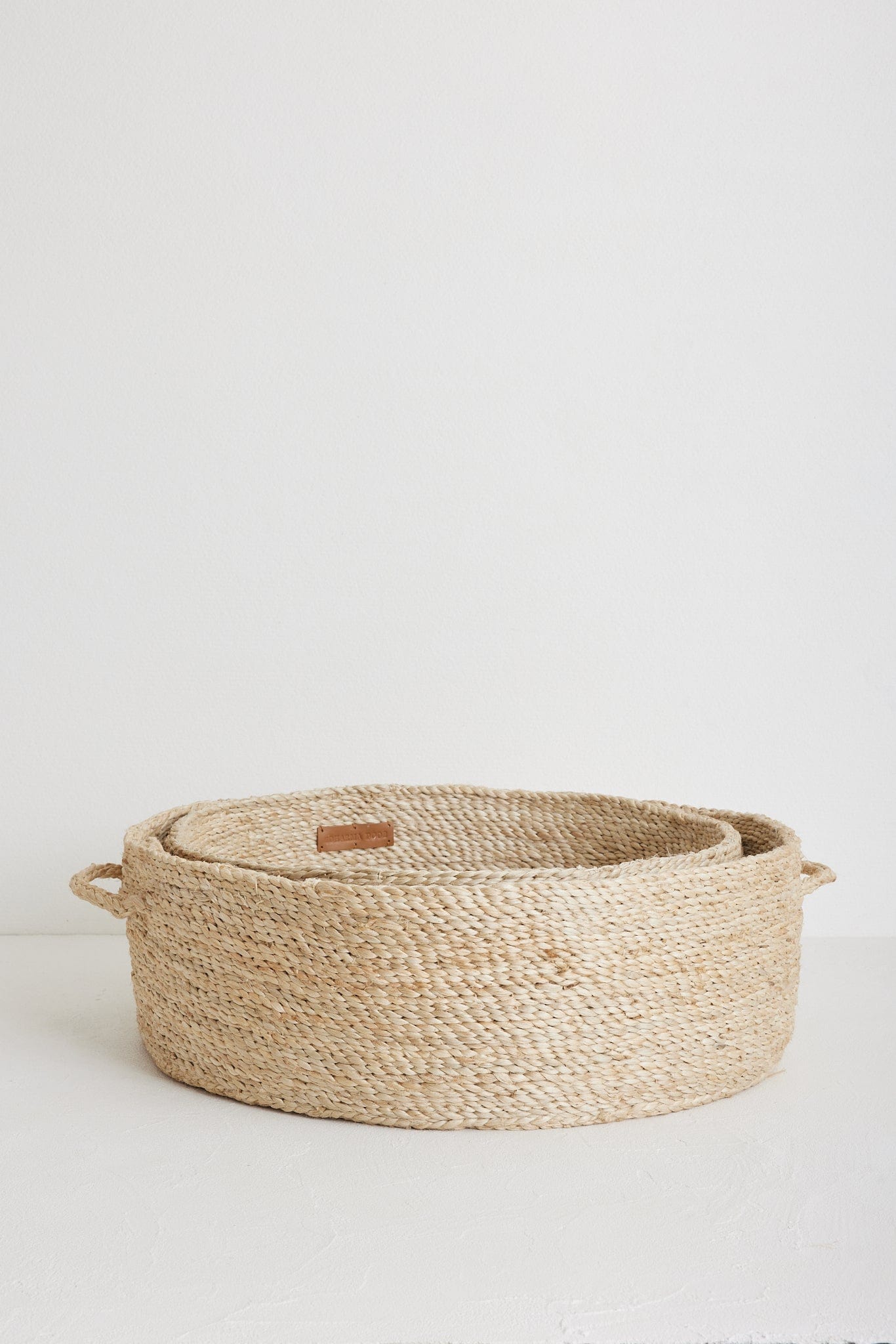 The Dharma Door Basket Joti Round Jute Basket - Jumbo