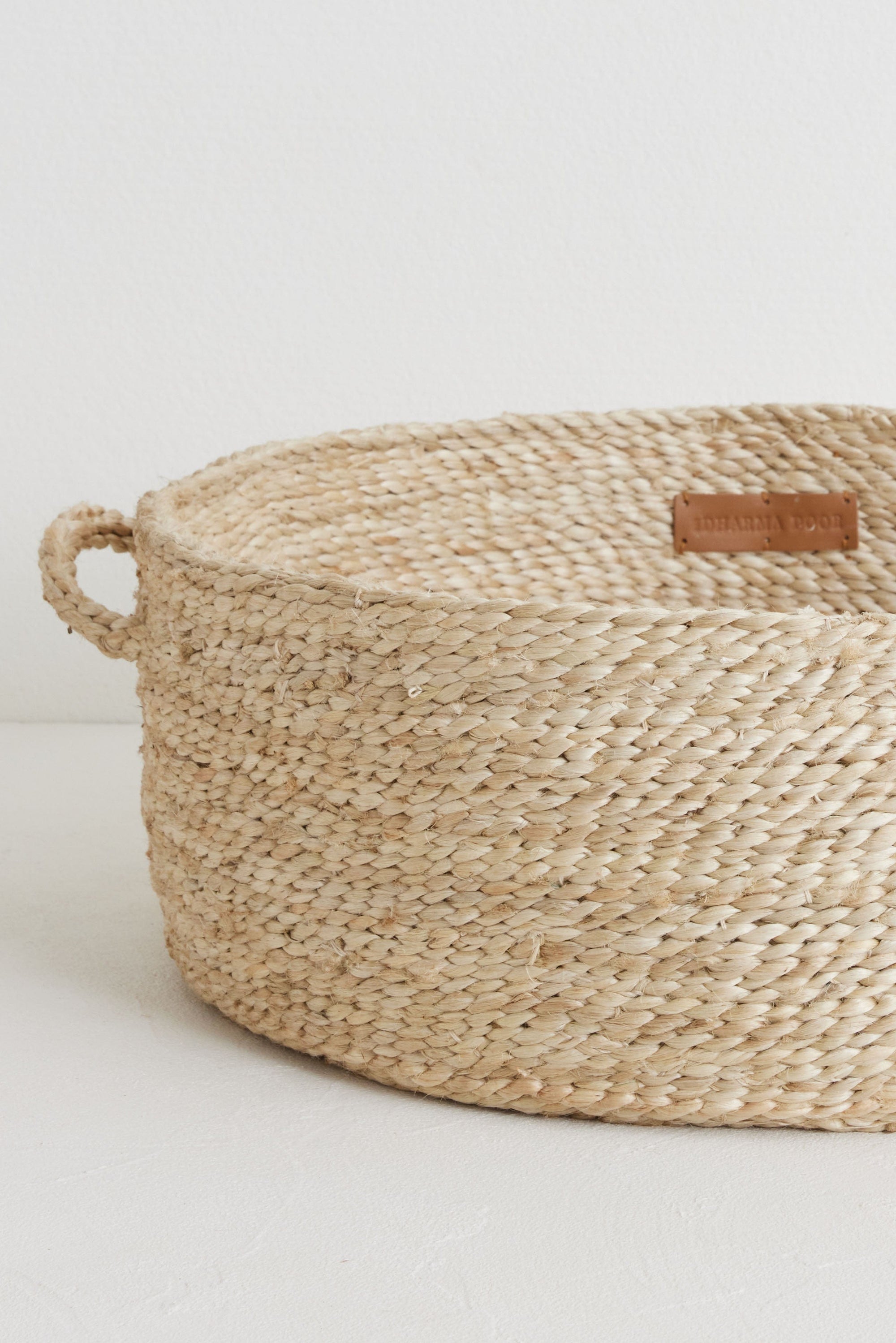 The Dharma Door Baskets and Storage Joti Round Jute Basket - Jumbo