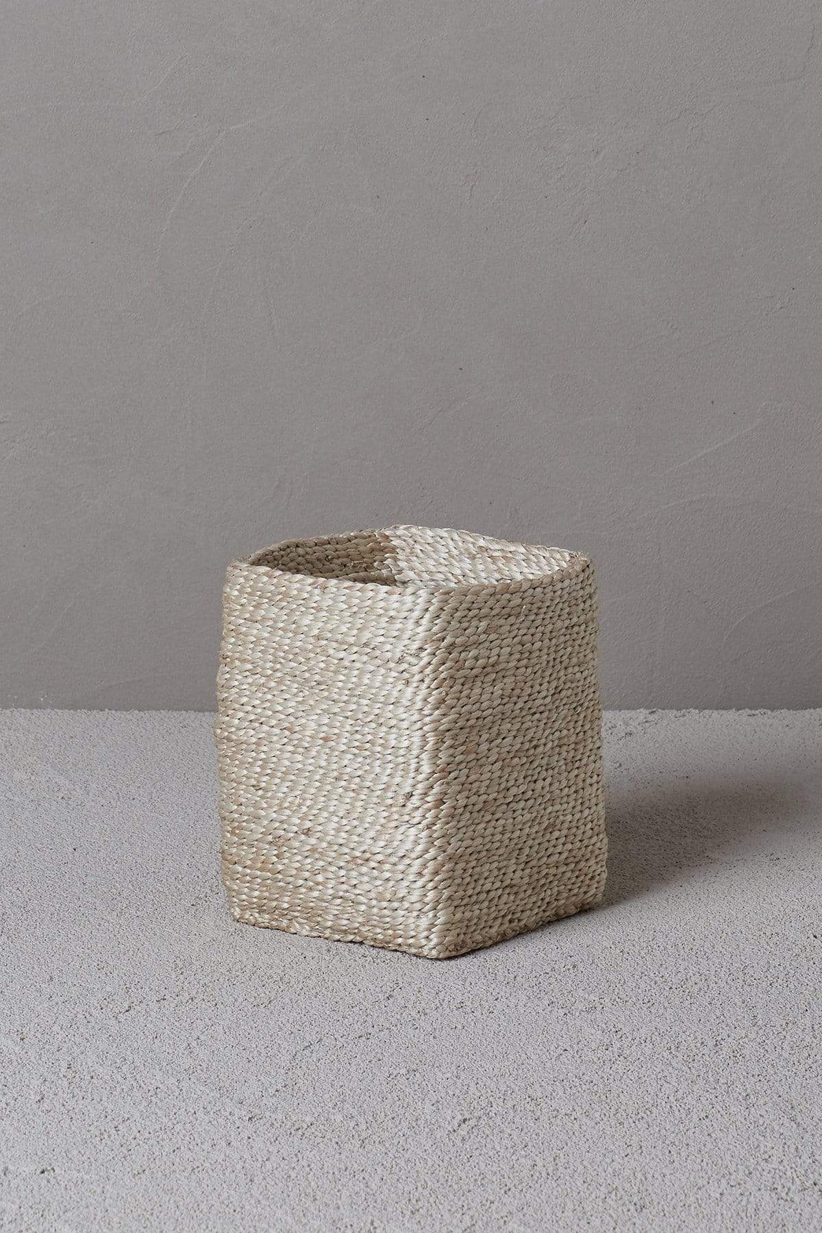 The Dharma Door Baskets and Storage Small Jute Basket - Tall Square