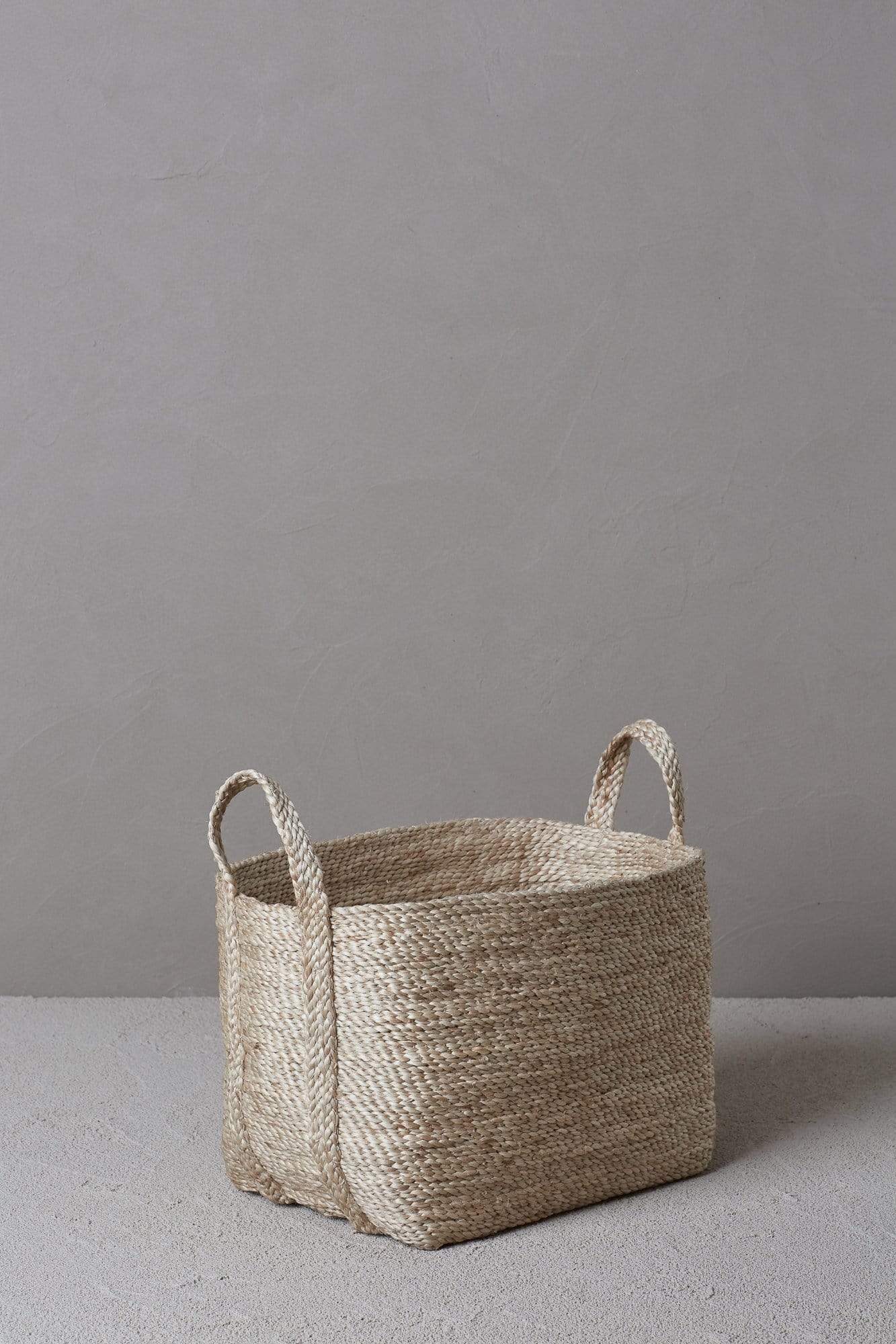 Small to medium natural  jute basket 