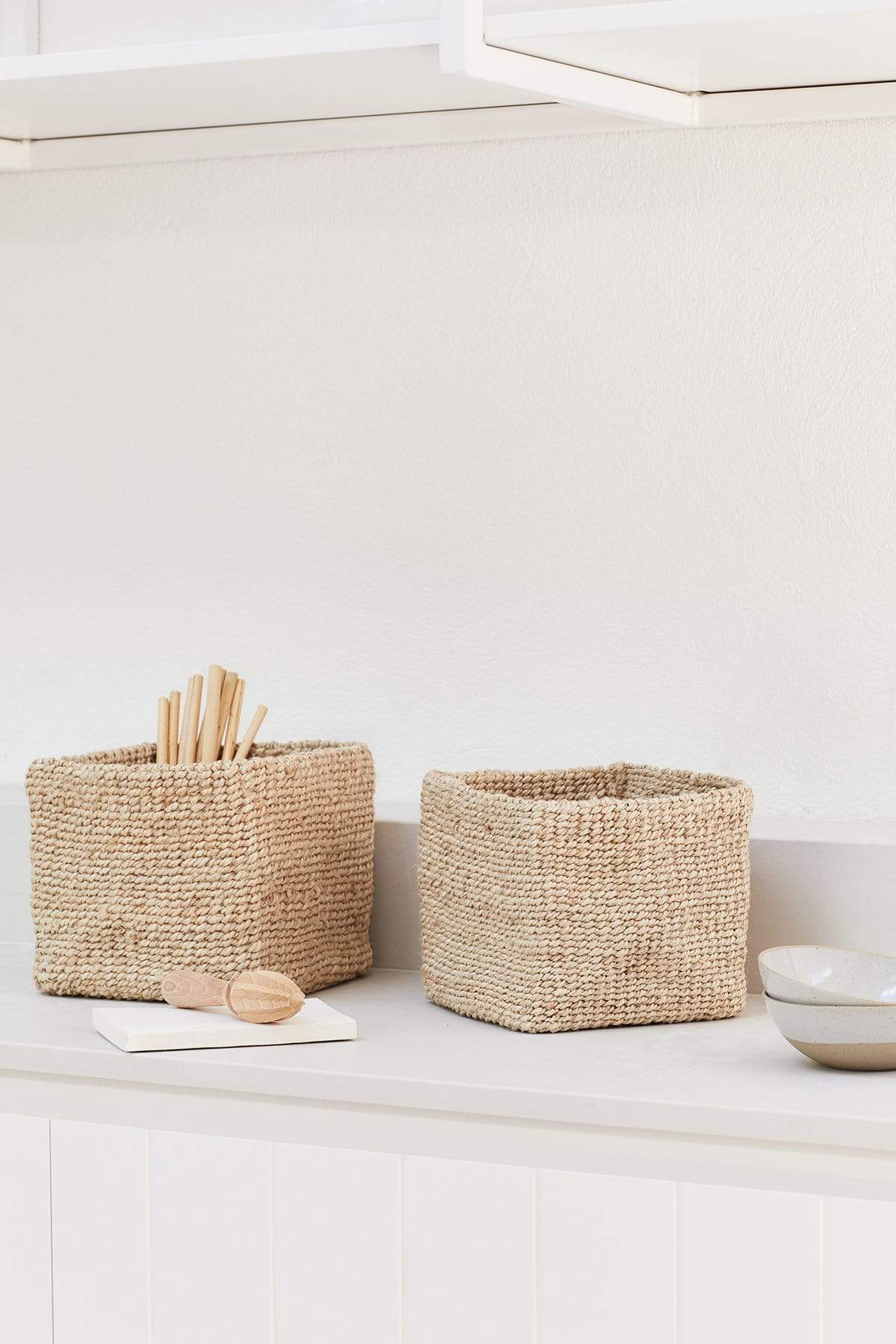 The Dharma Door Baskets and Storage Small Sona Square Basket Duo