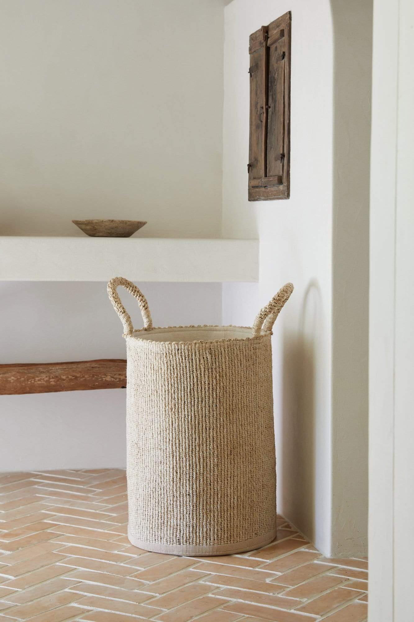 The Dharma Door Baskets and Storage Soha Laundry Basket - Bone