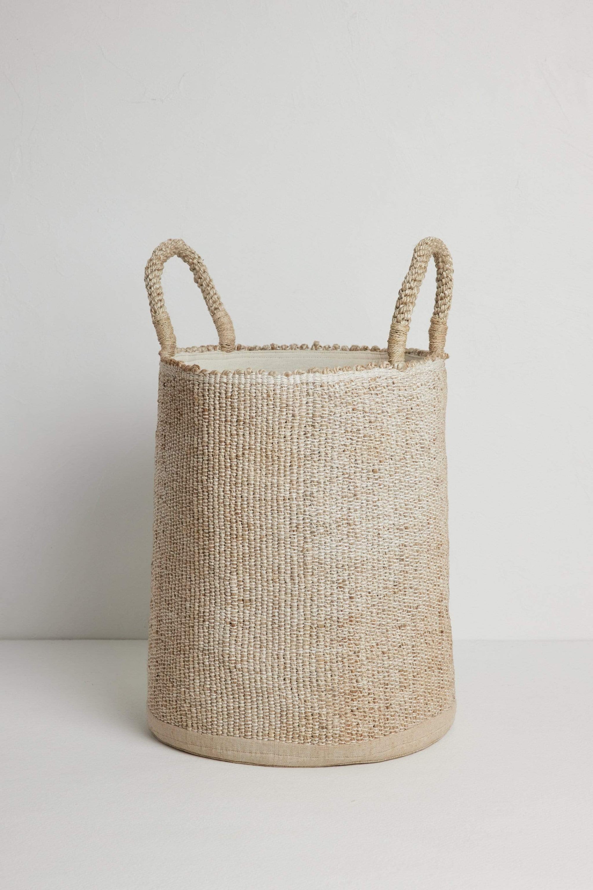 The Dharma Door Baskets and Storage Soha Laundry Basket - Bone