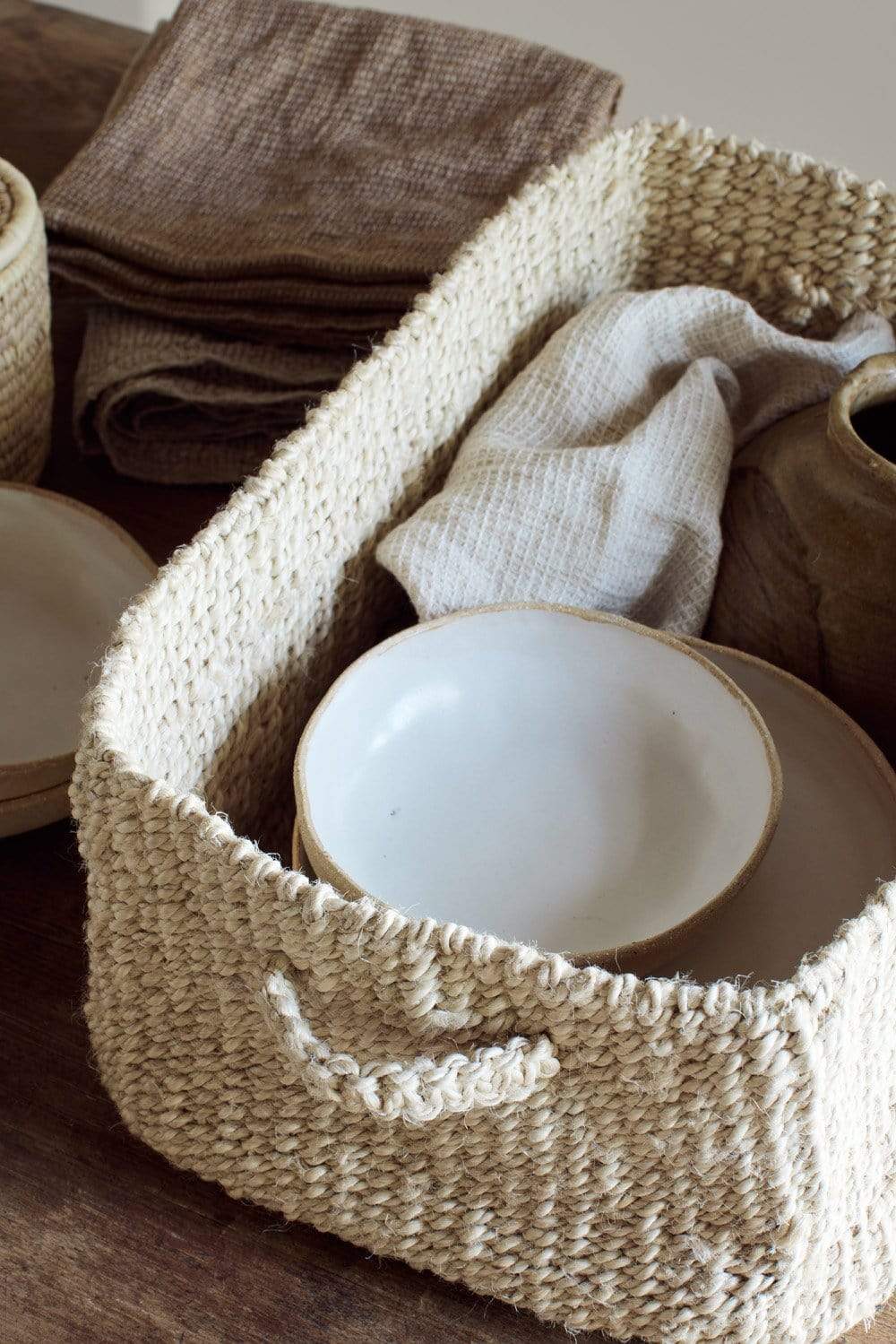 Large towel storage basket sale