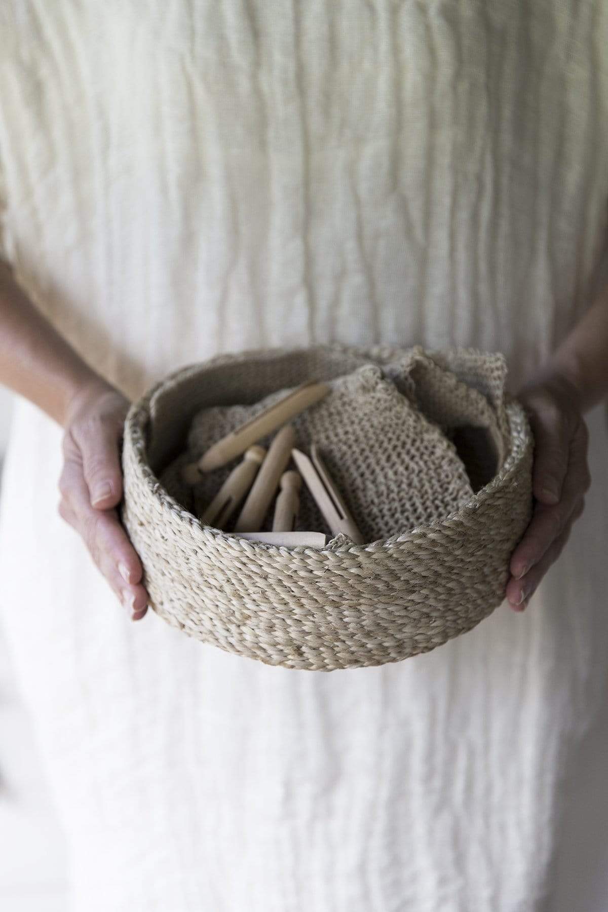 The Dharma Door Baskets and Storage Trio of Round Baskets - Natural Trio of Round Baskets - Natural