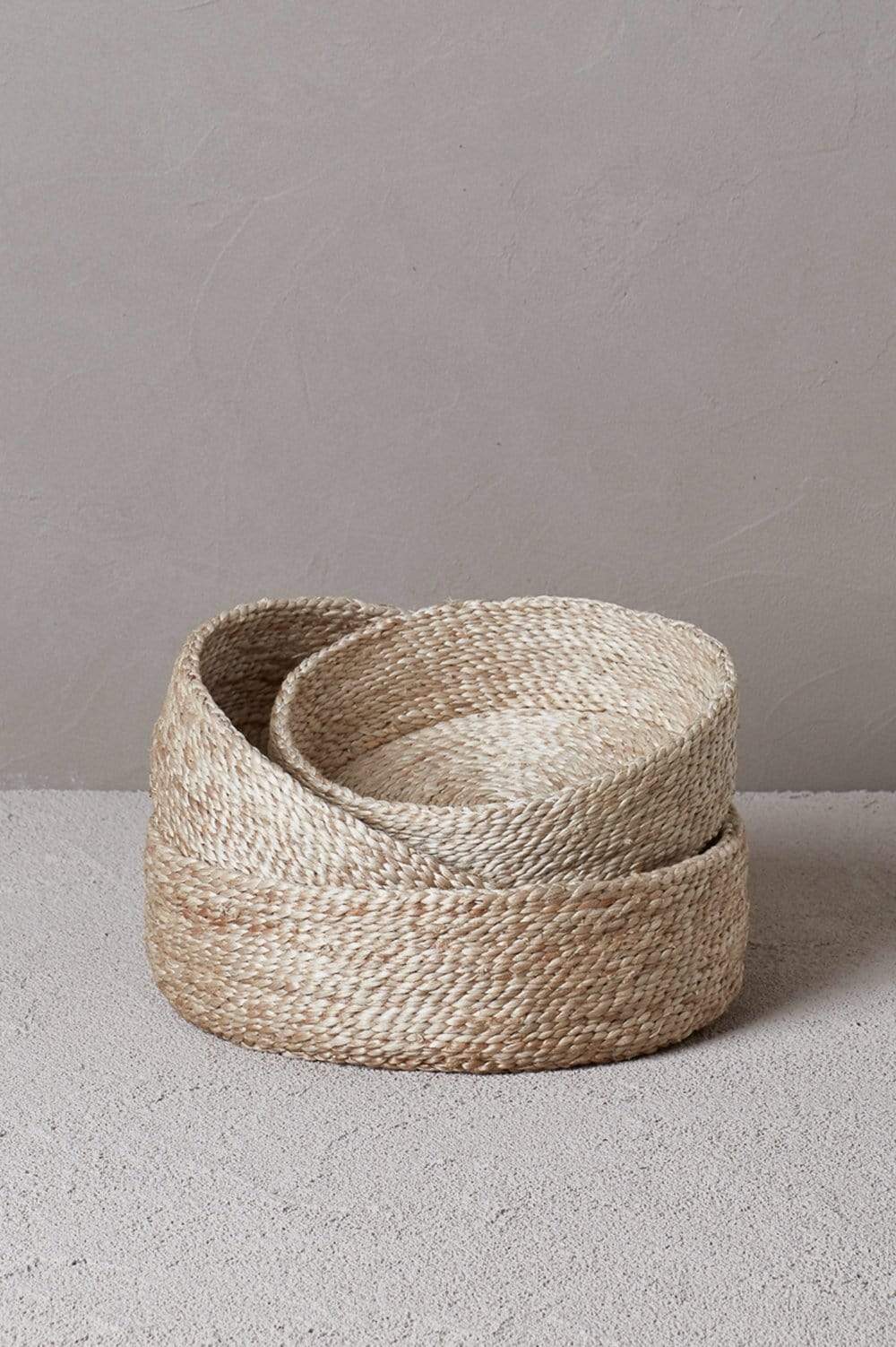 The Dharma Door Baskets and Storage Trio of Round Baskets - Natural Trio of Round Baskets - Natural