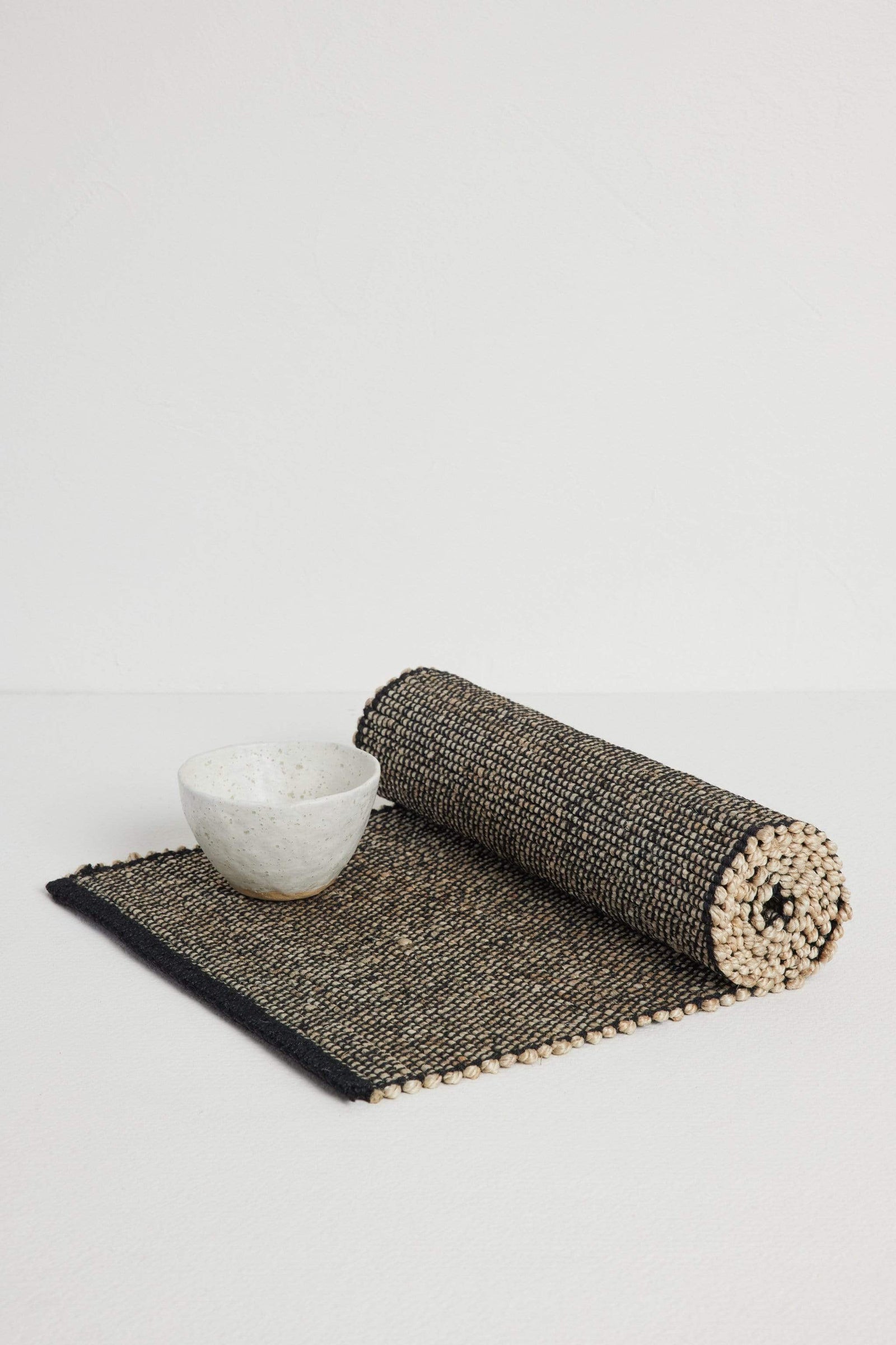 The Dharma Door Home, Table and Gifts Malu Table Runner- Bone Malu Table Runner- Charcoal