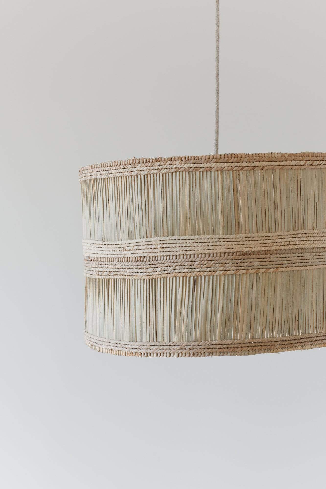 The Dharma Door Lighting Loveness Drum Pendant Light - Slatted