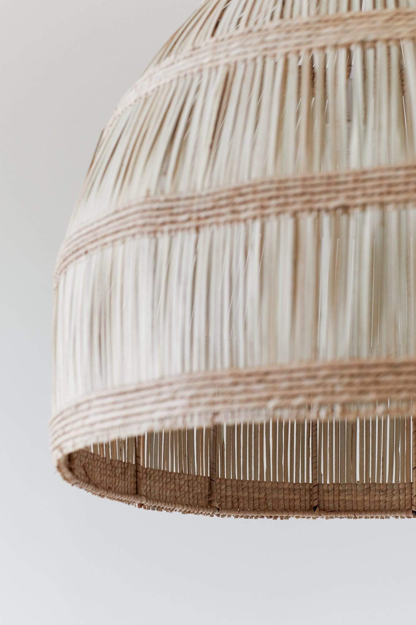 The Dharma Door Lighting Tonga Woven Pendant Light - Slatted