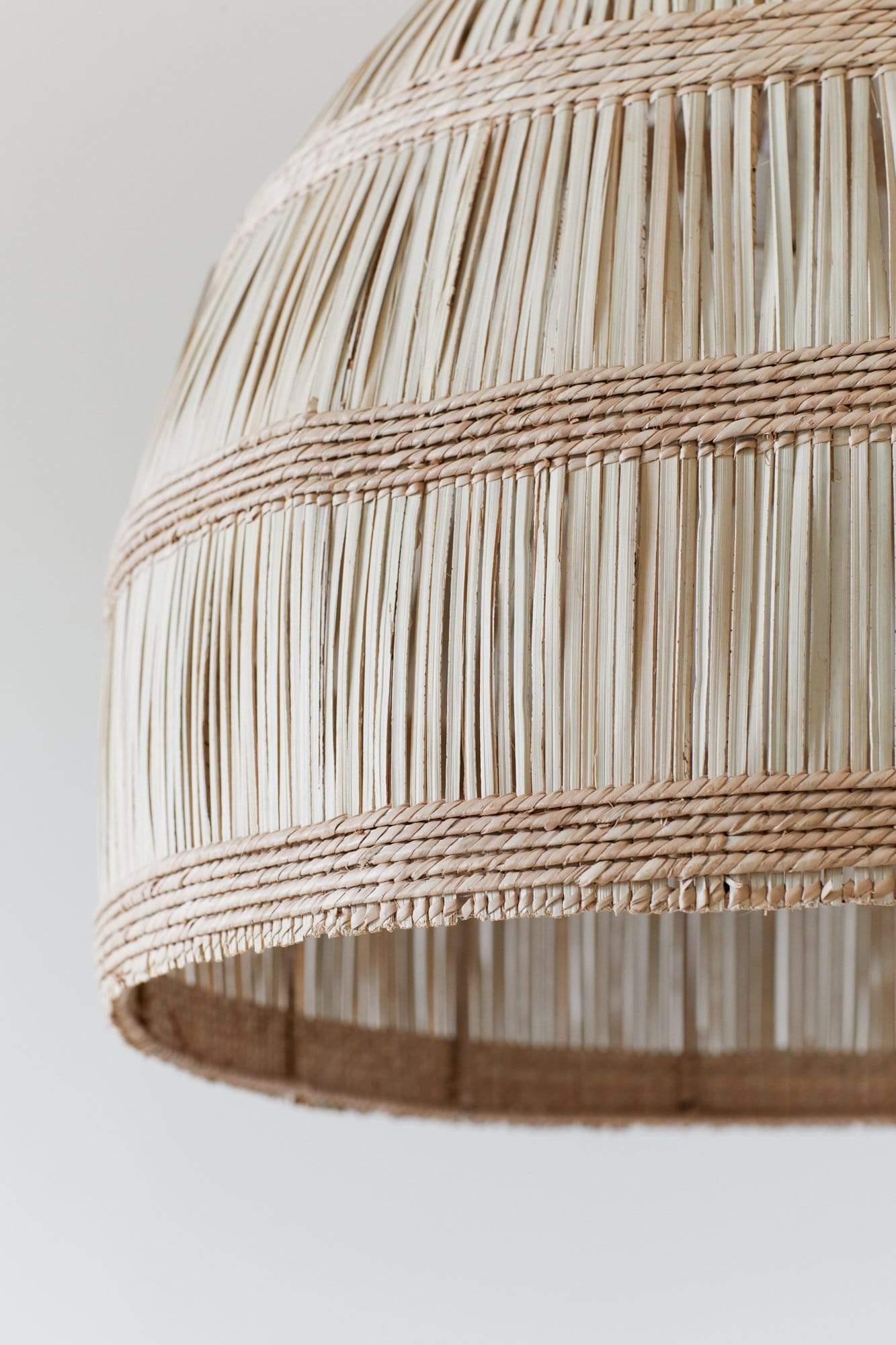 The Dharma Door Lighting Tonga Woven Pendant Light - Slatted