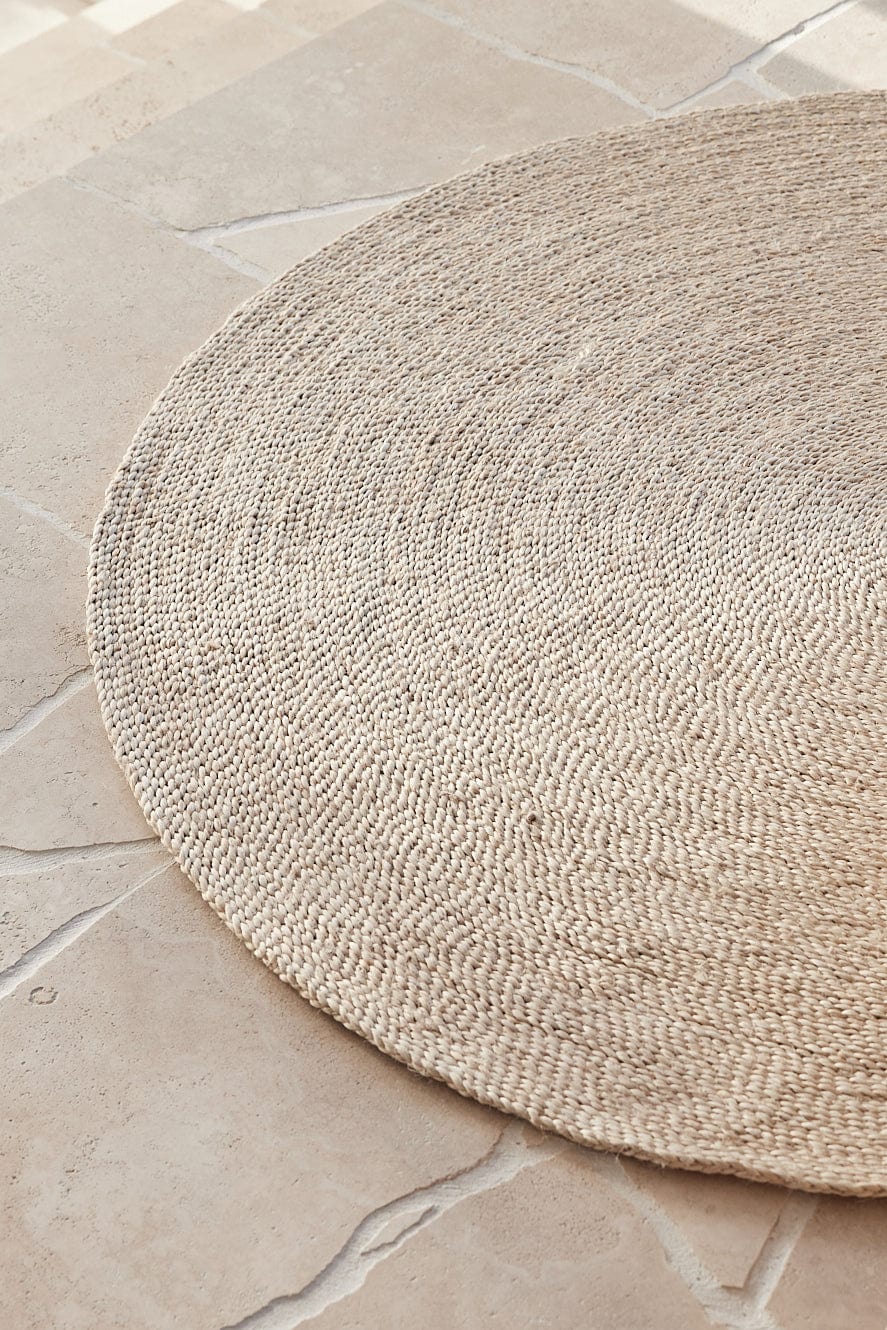 The Dharma Door Rug Shahi Round Jute Rug - Large