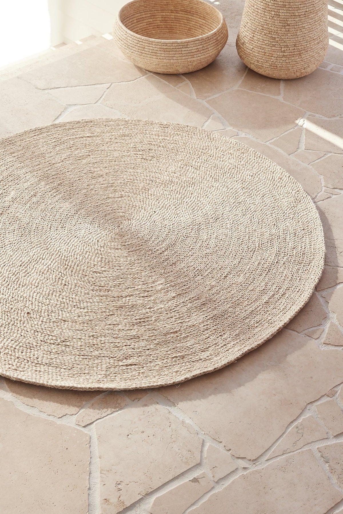 Round Jute Rugs | Handmade & Fair Trade | The Dharma Door
