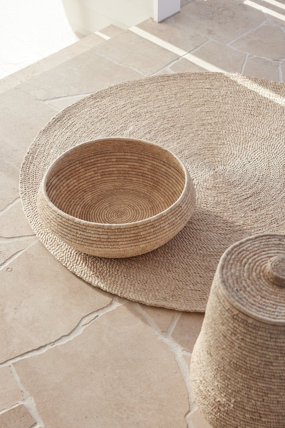 The Dharma Door Rug Shahi Round Jute Rug - Small